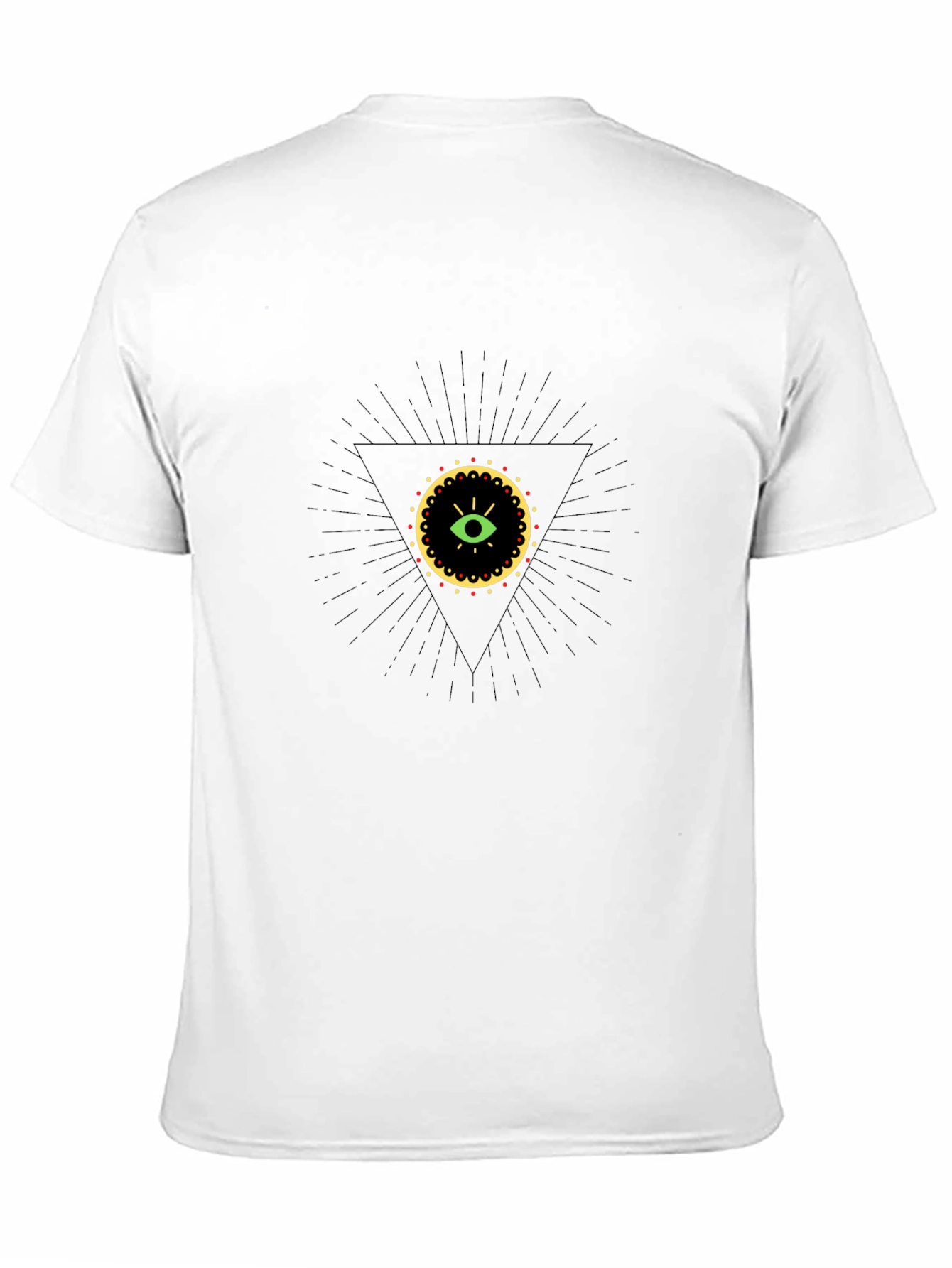 Illuminati Eye Graphic Tee - Black Cotton T-Shirt