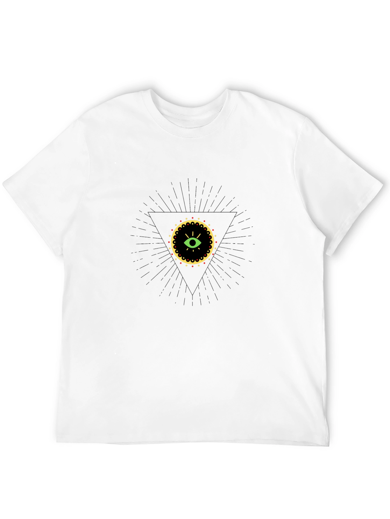 Illuminati Eye Graphic Tee - Black Cotton T-Shirt