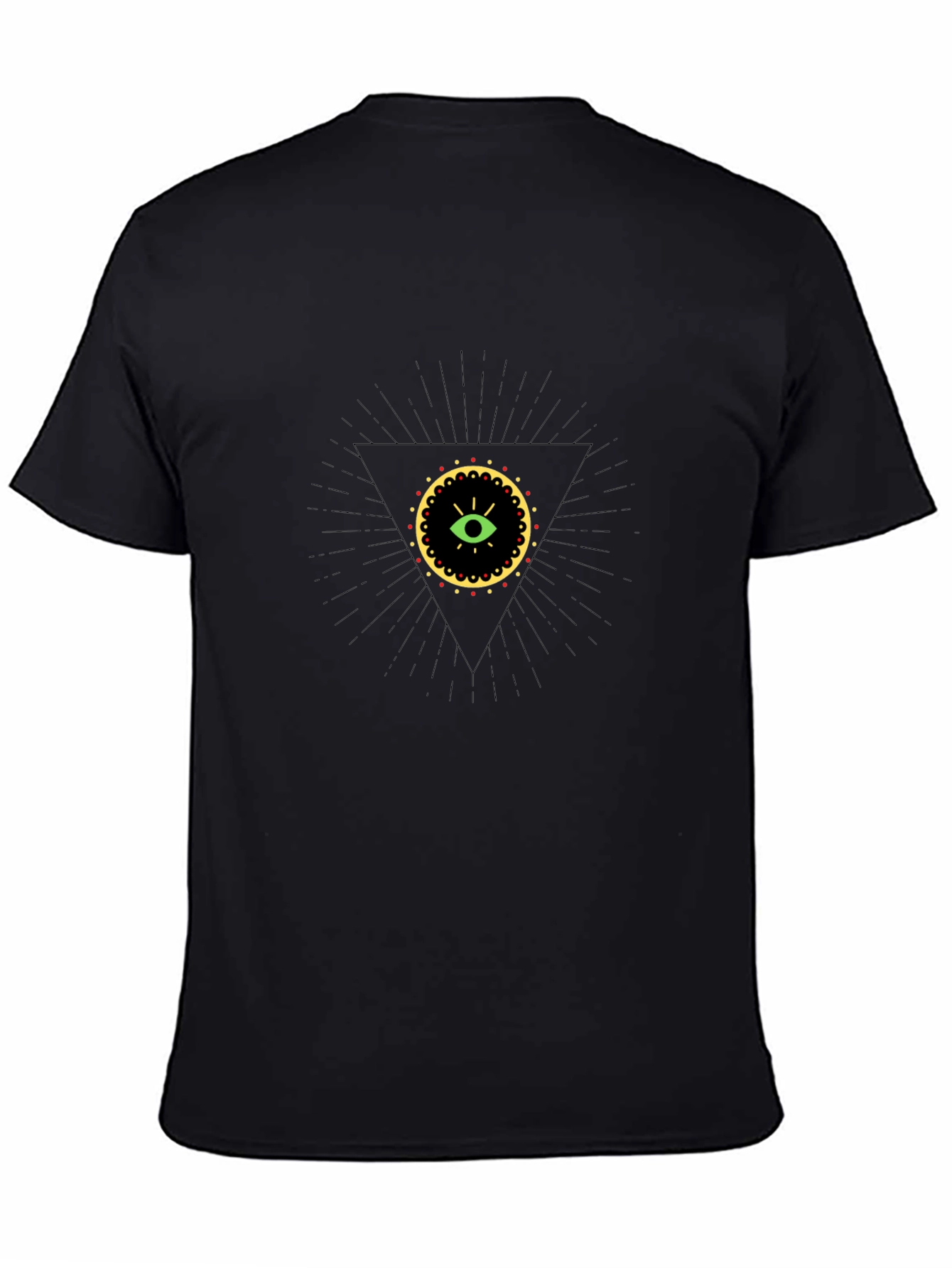 Illuminati Eye Graphic Tee - Black Cotton T-Shirt