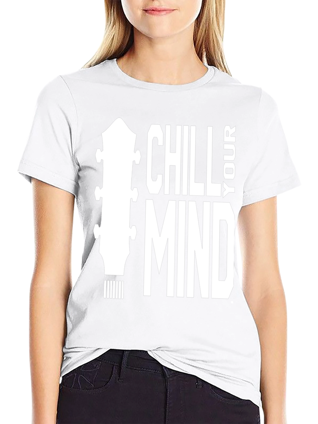 Chill Your Mind Graphic Tee - Relaxing Guitar T-Shirt