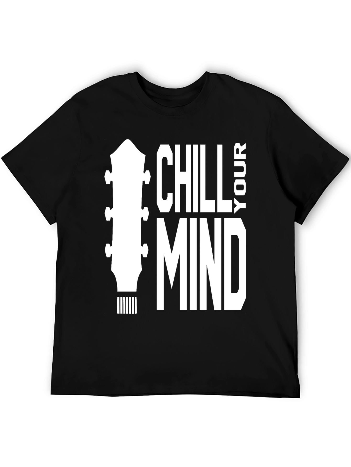 Chill Your Mind Graphic Tee - Relaxing Guitar T-Shirt