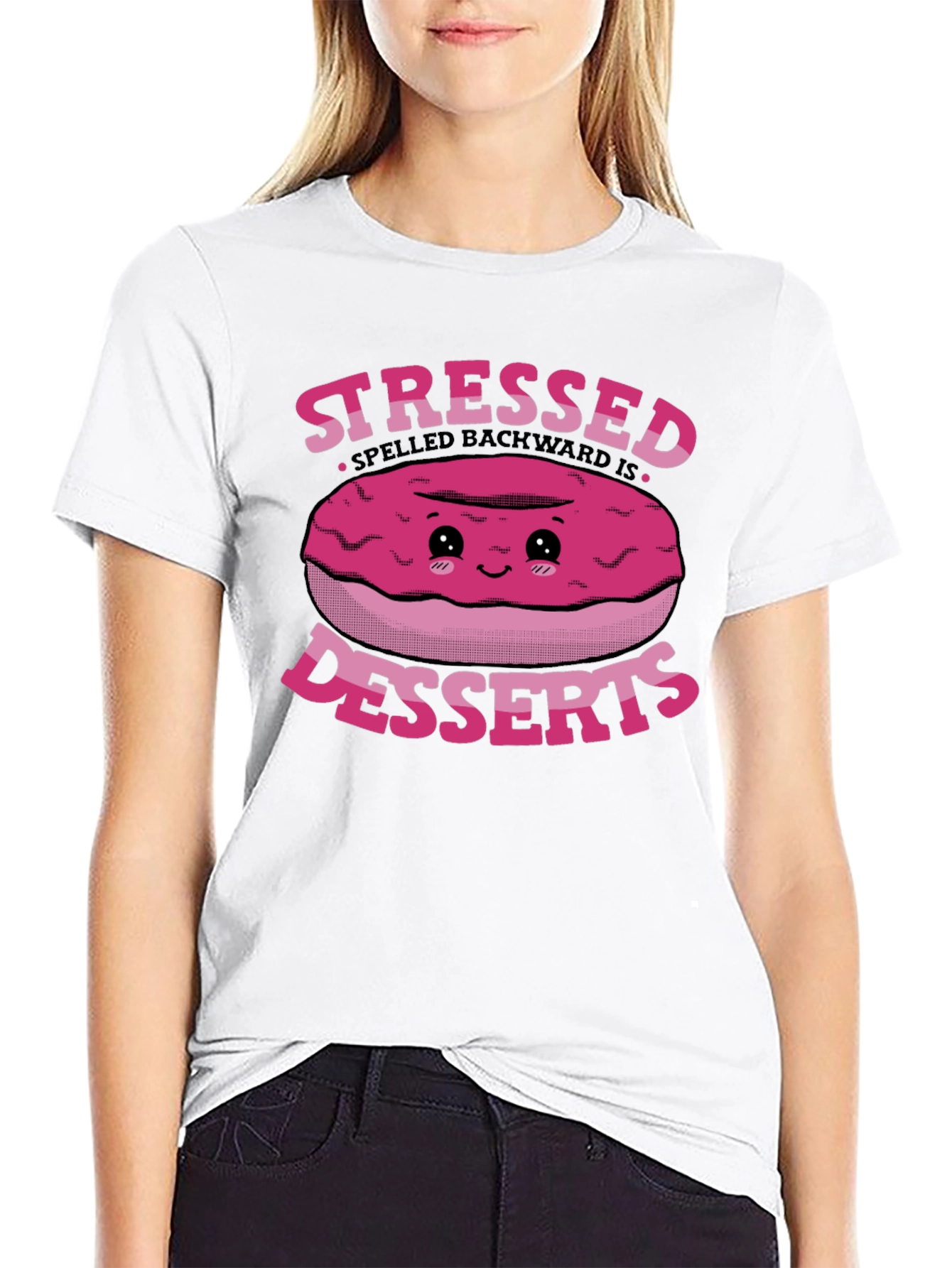 Stressed Spelled Backwards Desserts T-Shirt