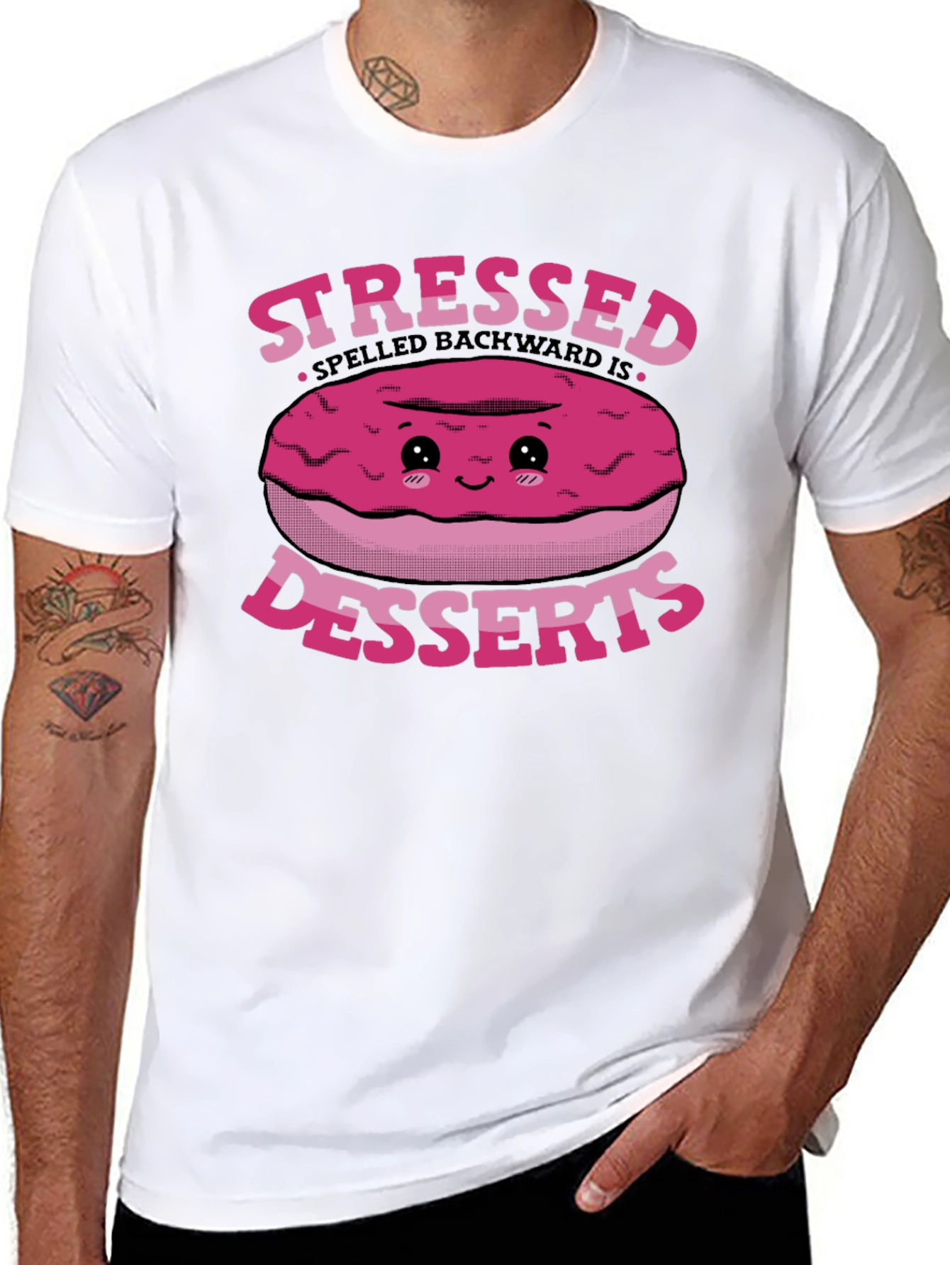 Stressed Spelled Backwards Desserts T-Shirt