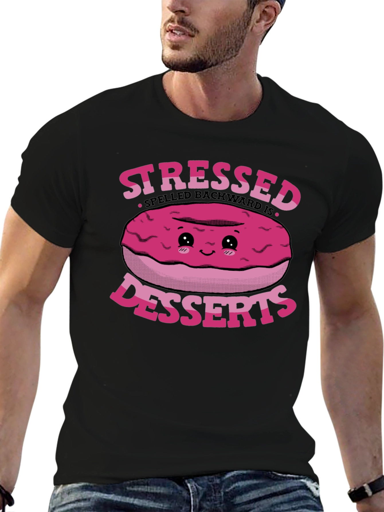 Stressed Spelled Backwards Desserts T-Shirt