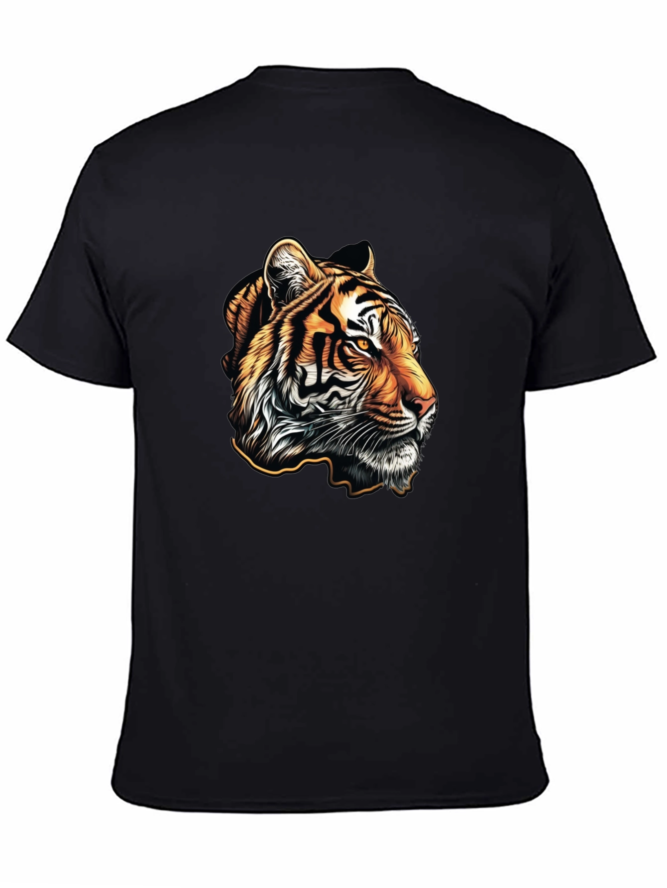 Tiger Graphic Tee - Mens Black T-Shirt