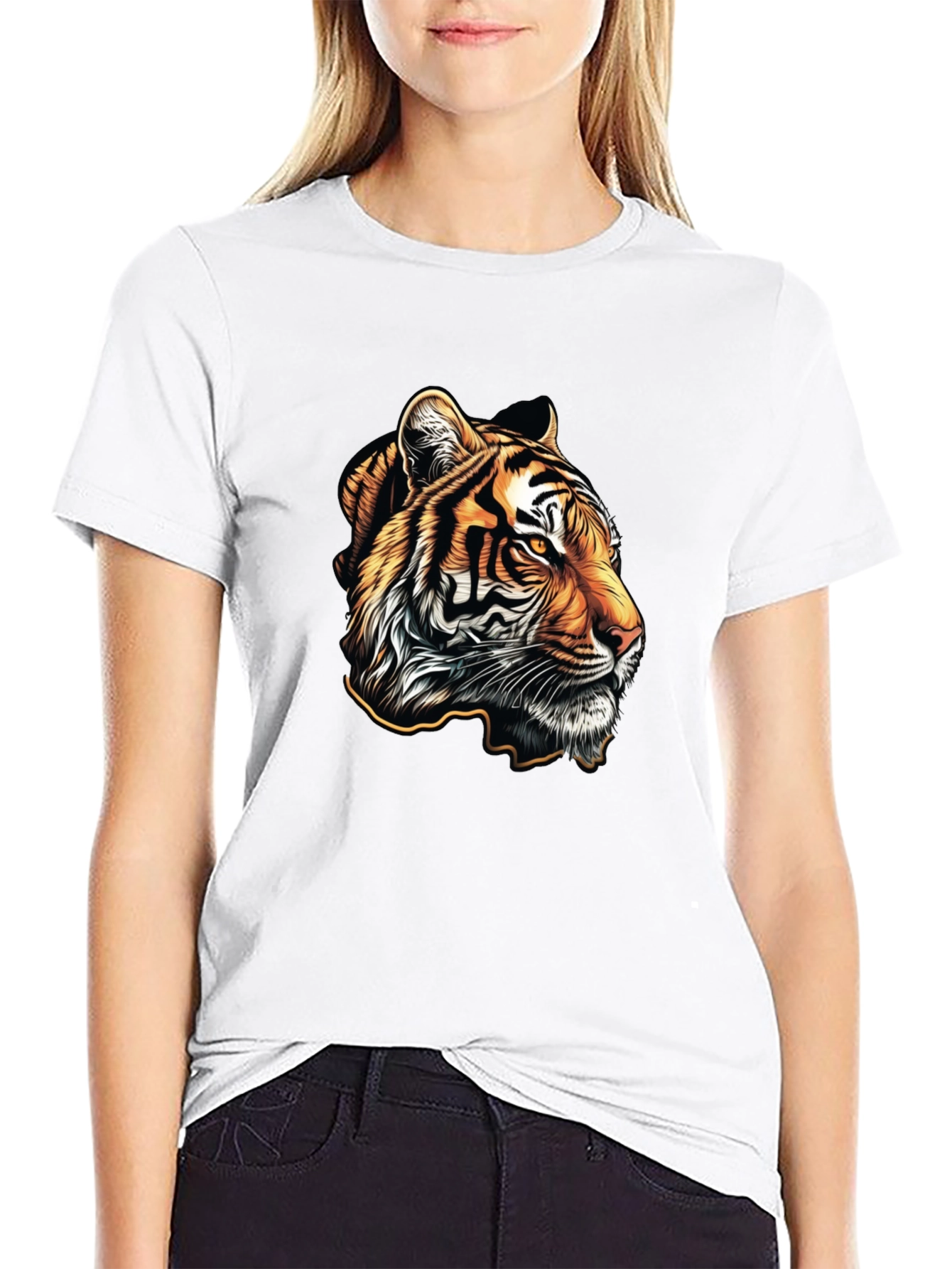 Tiger Graphic Tee - Mens Black T-Shirt