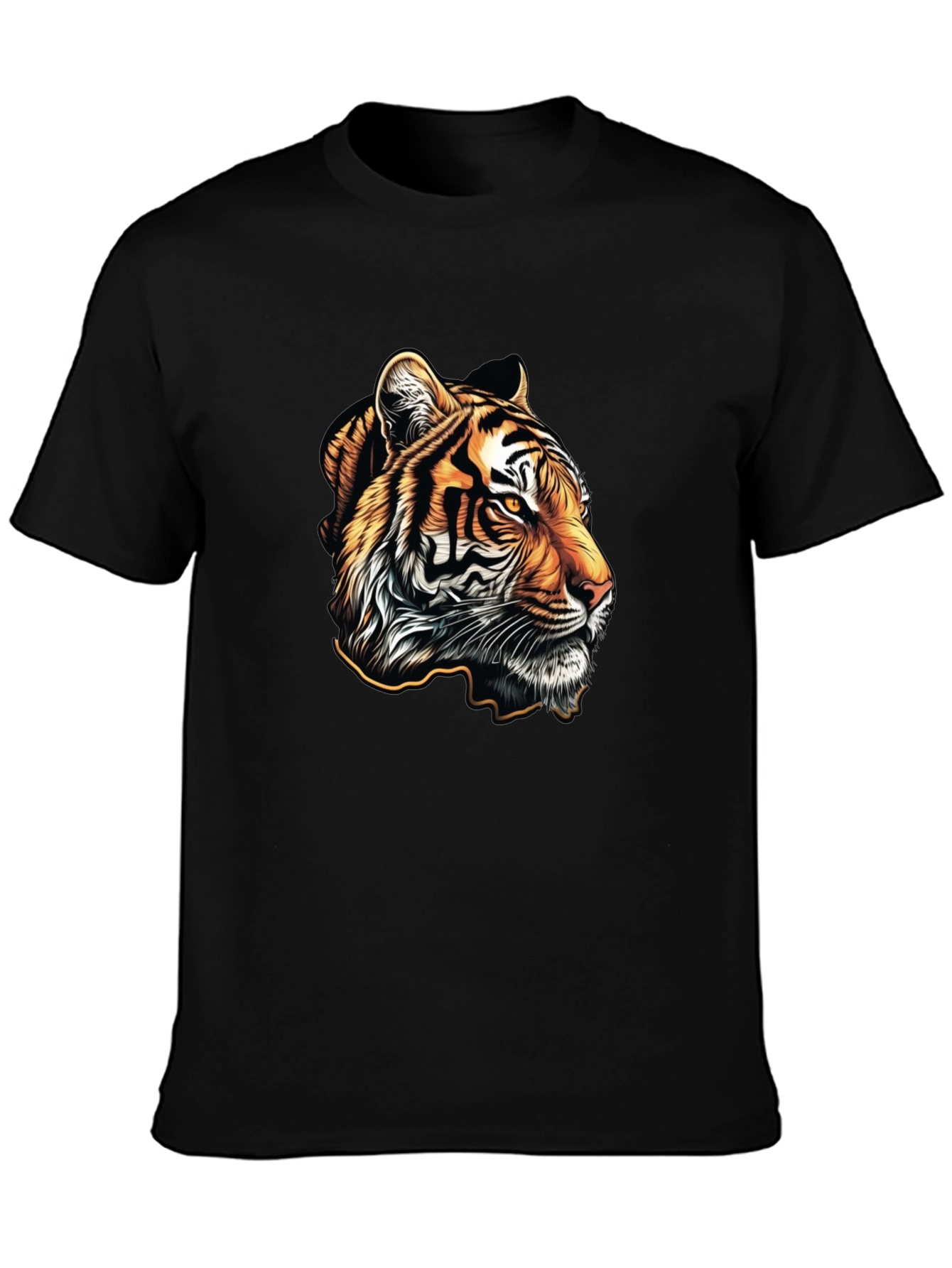 Tiger Graphic Tee - Mens Black T-Shirt