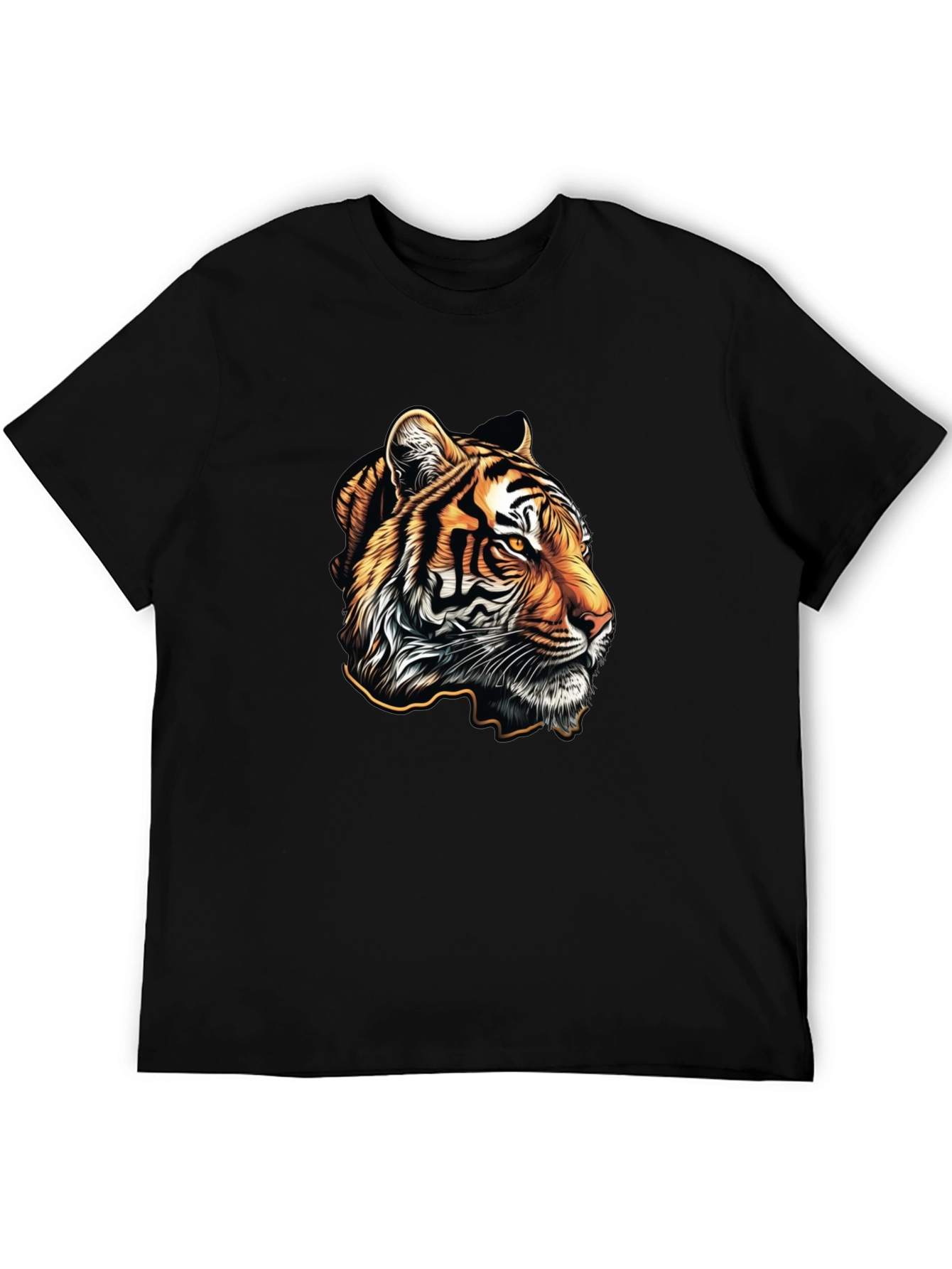Tiger Graphic Tee - Mens Black T-Shirt