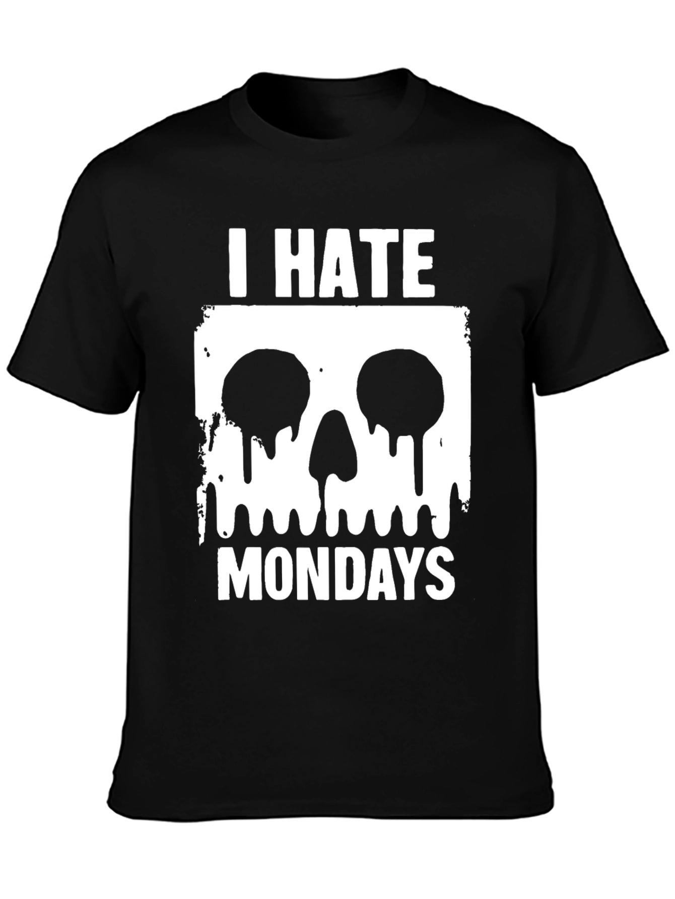 I Hate Mondays T-Shirt - Skull Graphic Tee