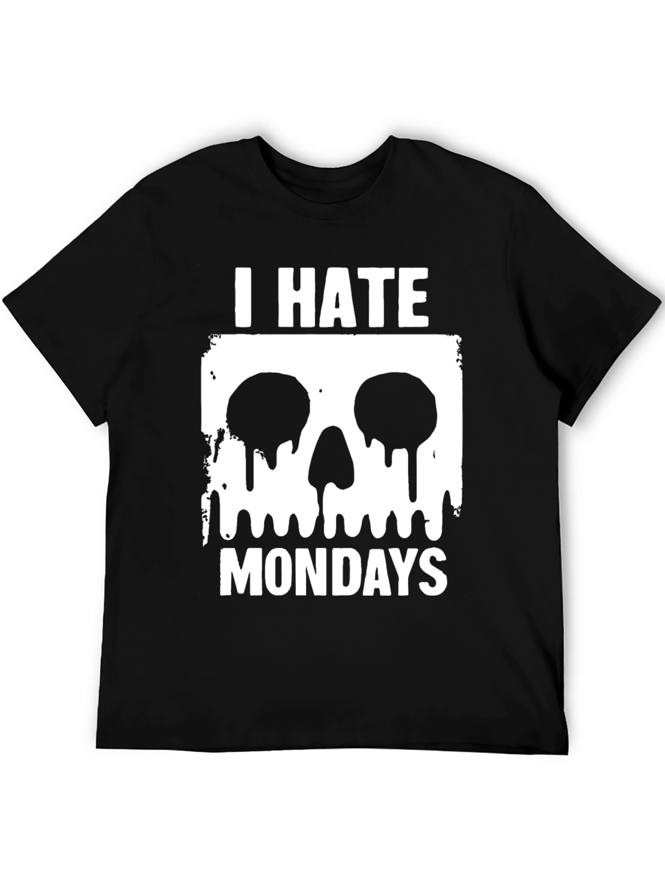 I Hate Mondays T-Shirt - Skull Graphic Tee