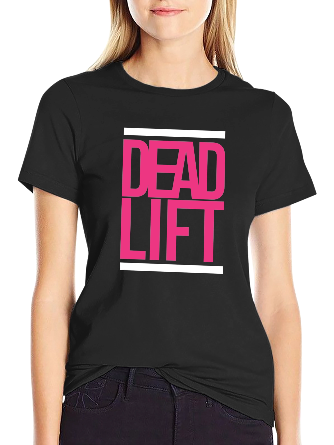 Deadlift Graphic Tee - Black Cotton Fitness Shirt
