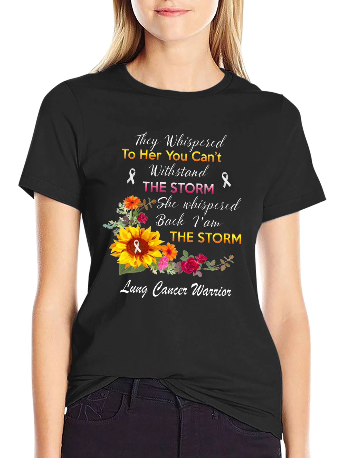 Lung Cancer Warrior Graphic Tee