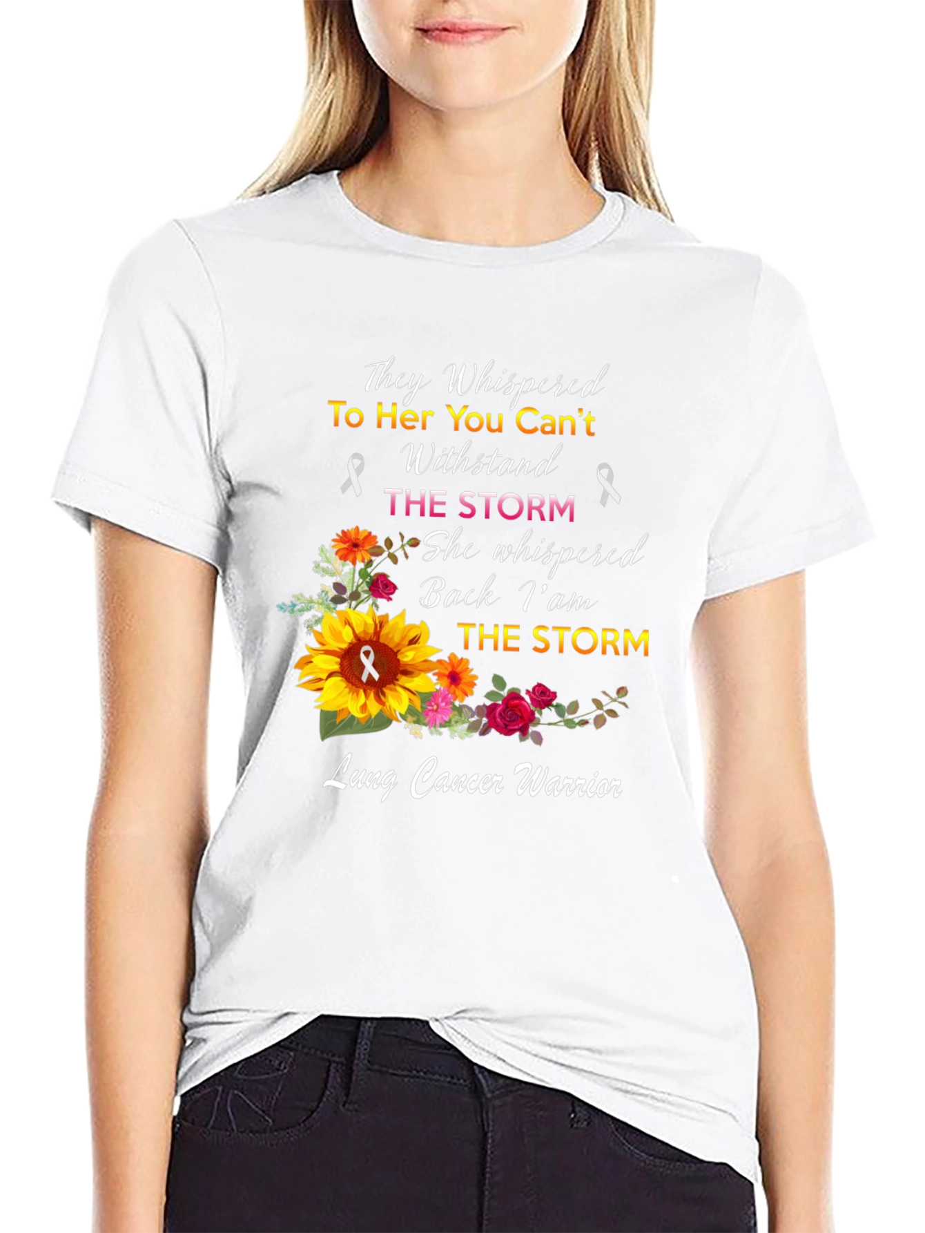 Lung Cancer Warrior Graphic Tee