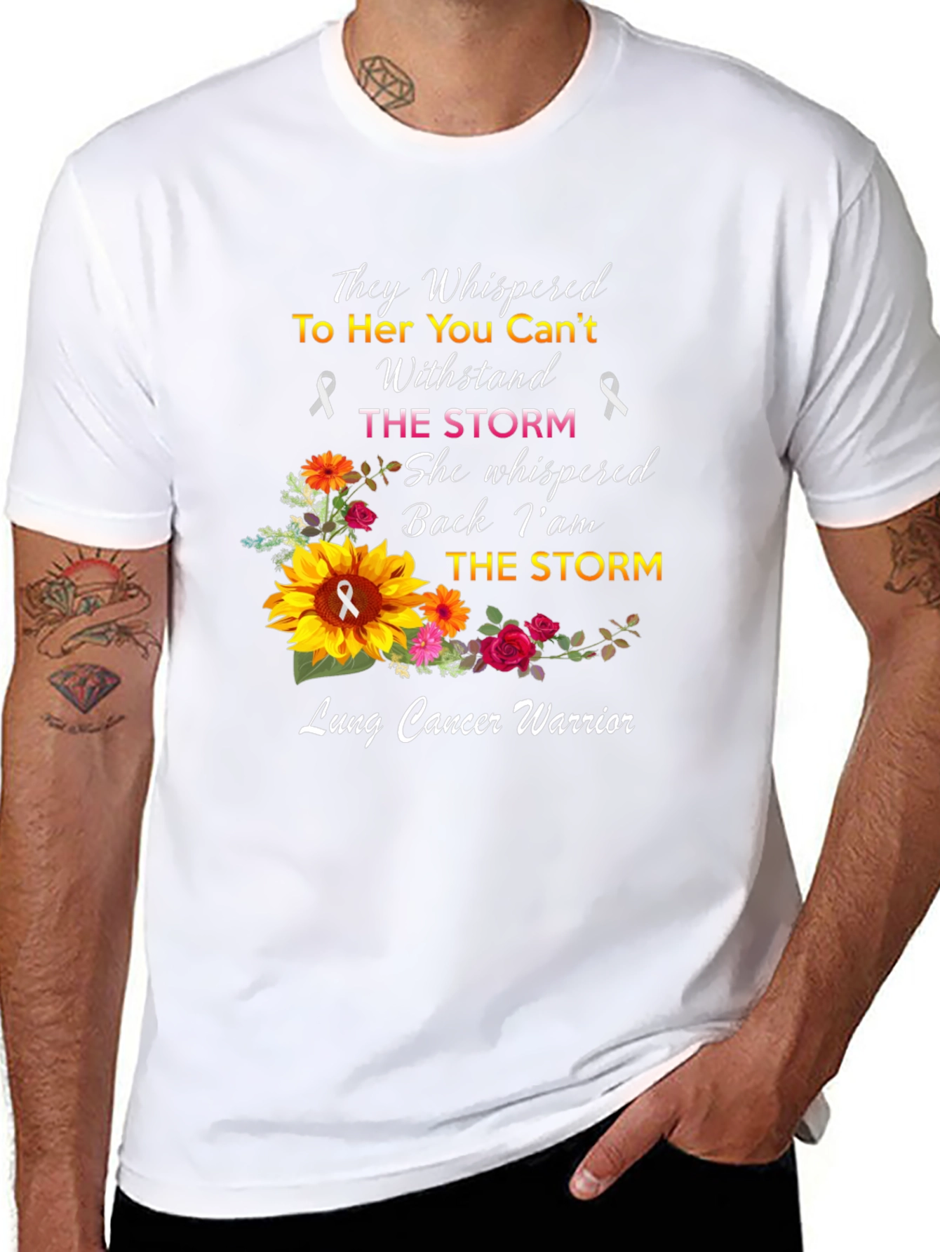 Lung Cancer Warrior Graphic Tee