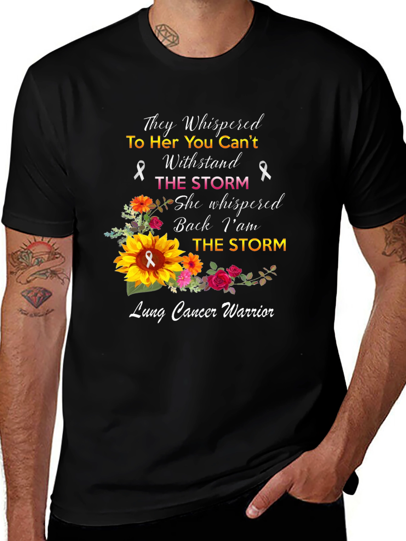 Lung Cancer Warrior Graphic Tee