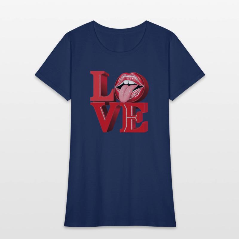 "Love" is decorated with sparkling rhinestones