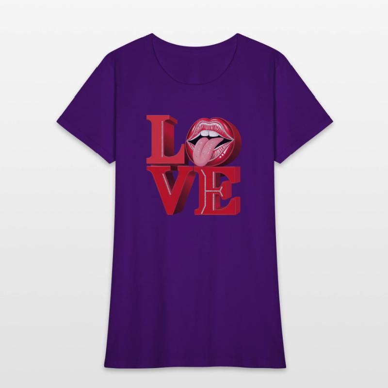 "Love" is decorated with sparkling rhinestones