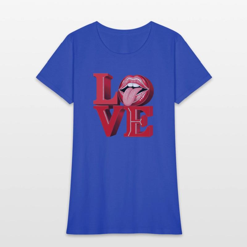 "Love" is decorated with sparkling rhinestones