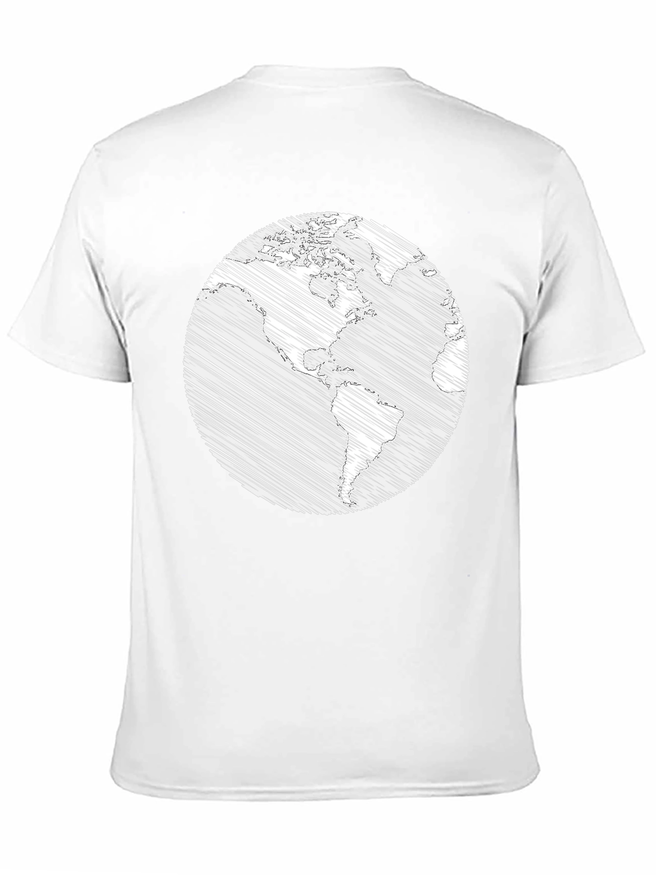 Earth Scribble Graphic T-Shirt - Unisex