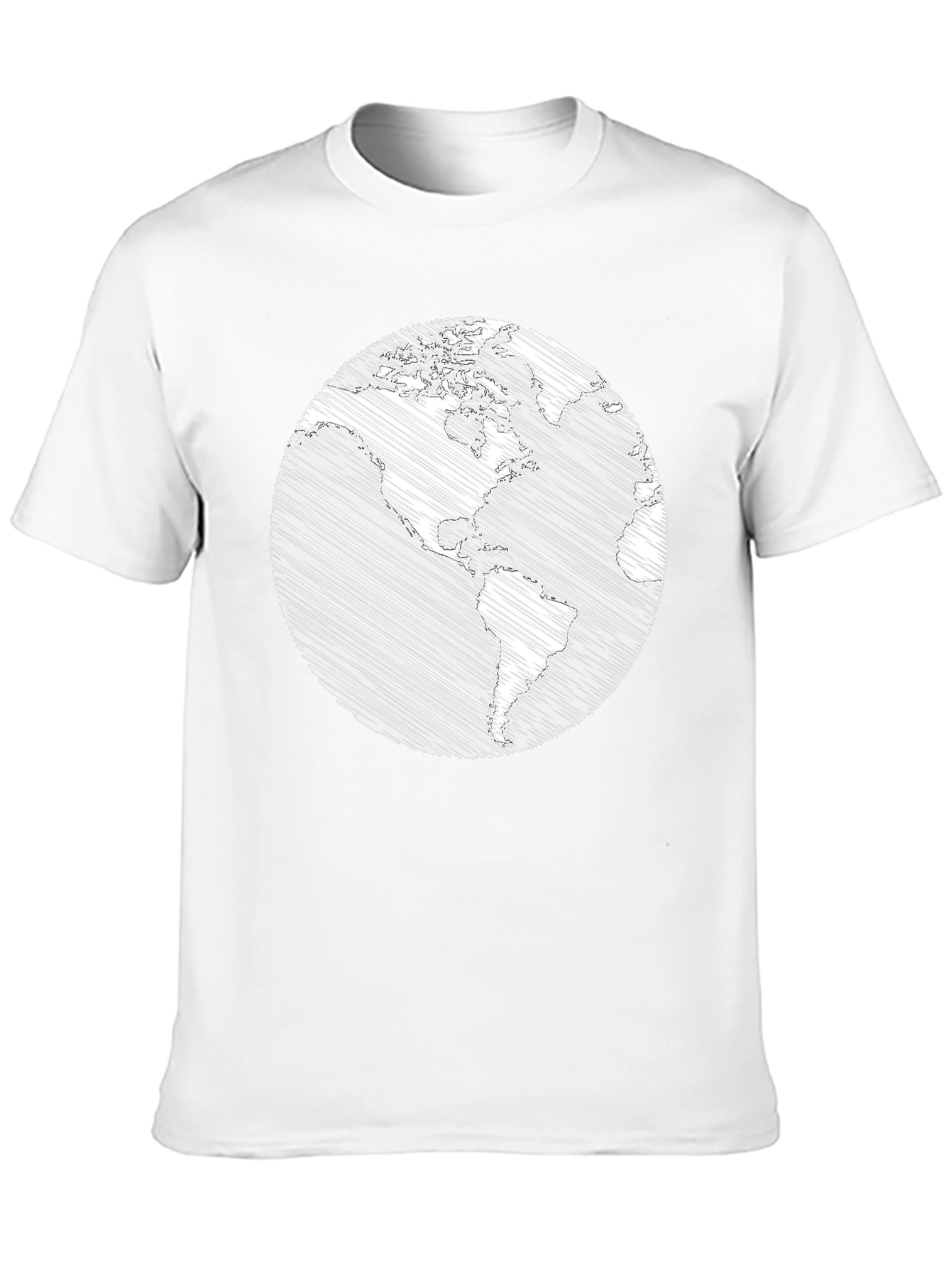 Earth Scribble Graphic T-Shirt - Unisex