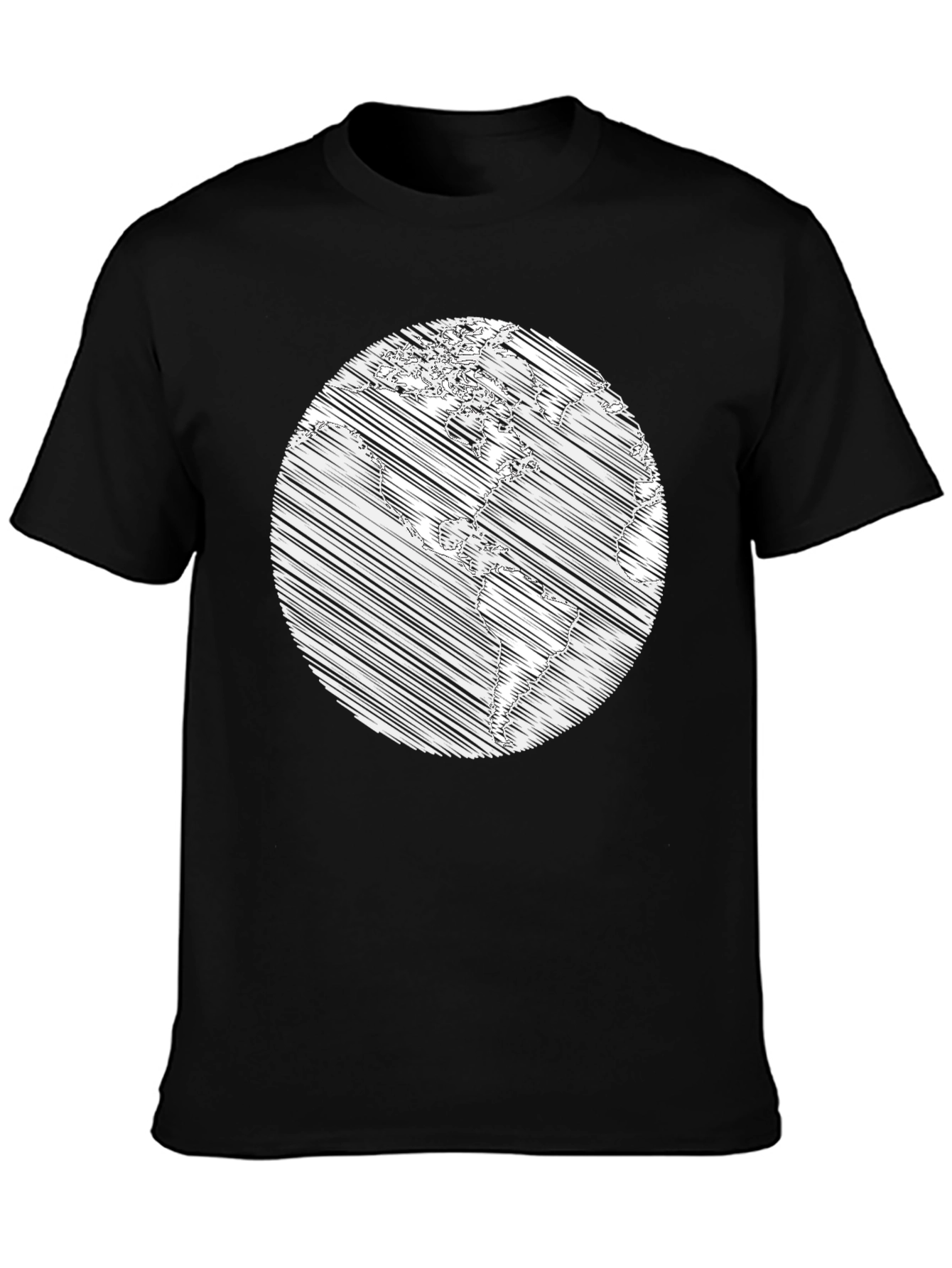 Earth Scribble Graphic T-Shirt - Unisex