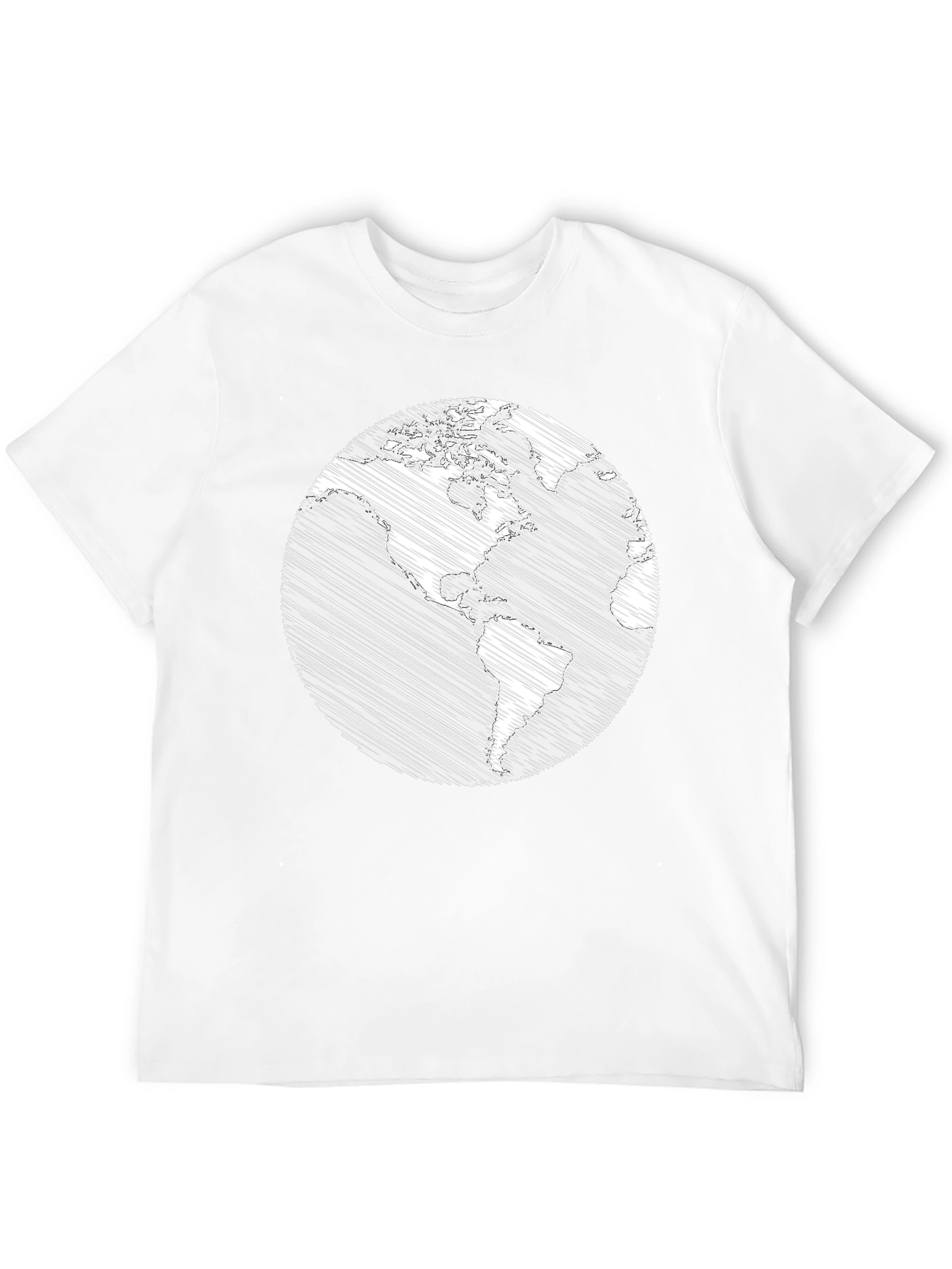Earth Scribble Graphic T-Shirt - Unisex
