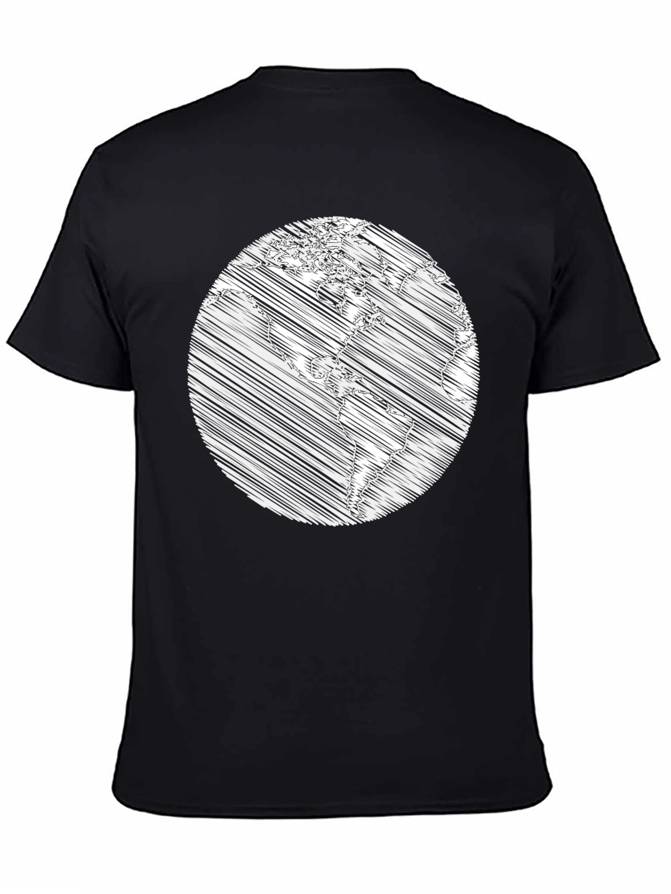 Earth Scribble Graphic T-Shirt - Unisex