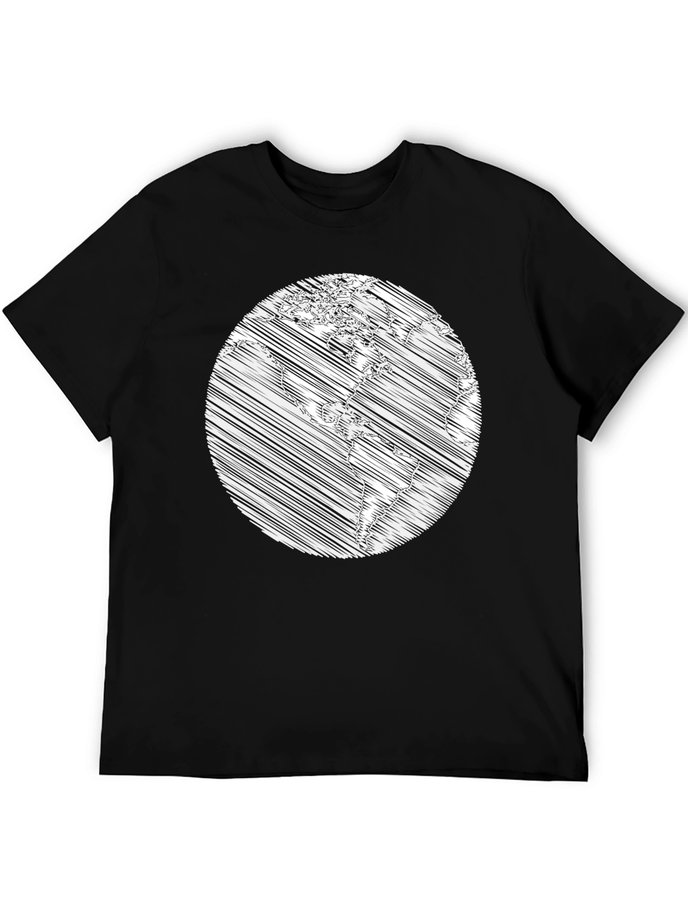 Earth Scribble Graphic T-Shirt - Unisex