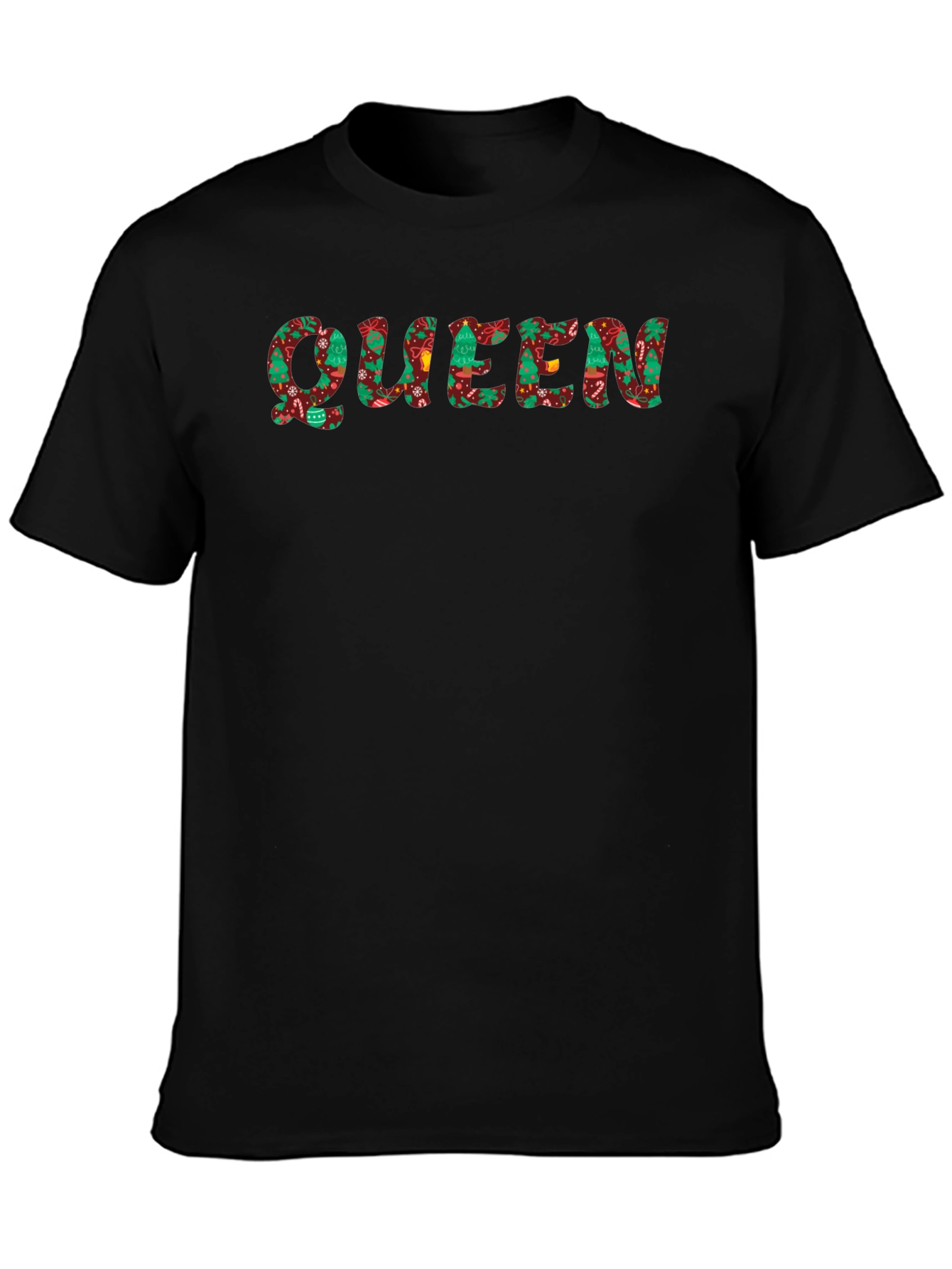 Festive Queen Christmas Pattern T-Shirt