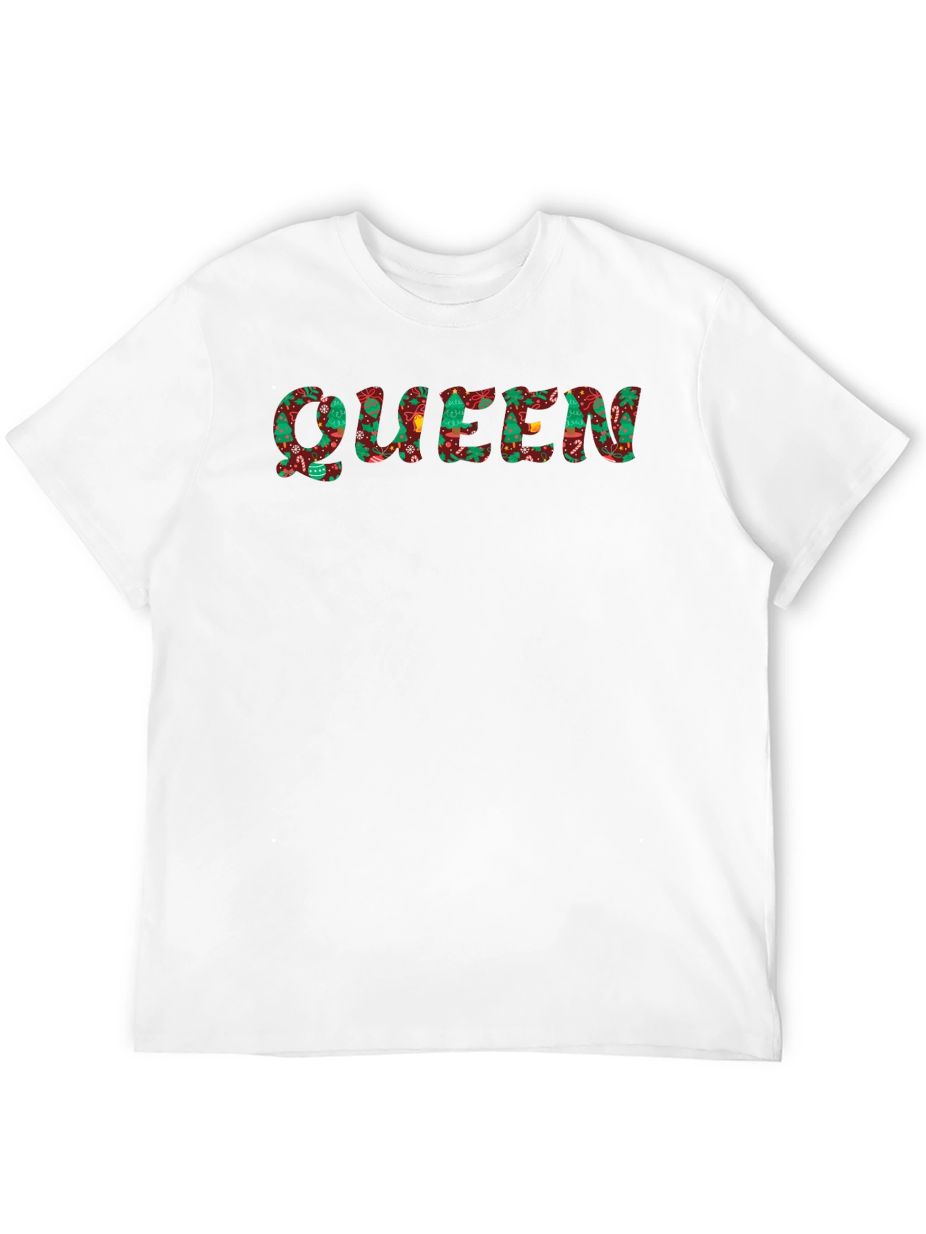 Festive Queen Christmas Pattern T-Shirt