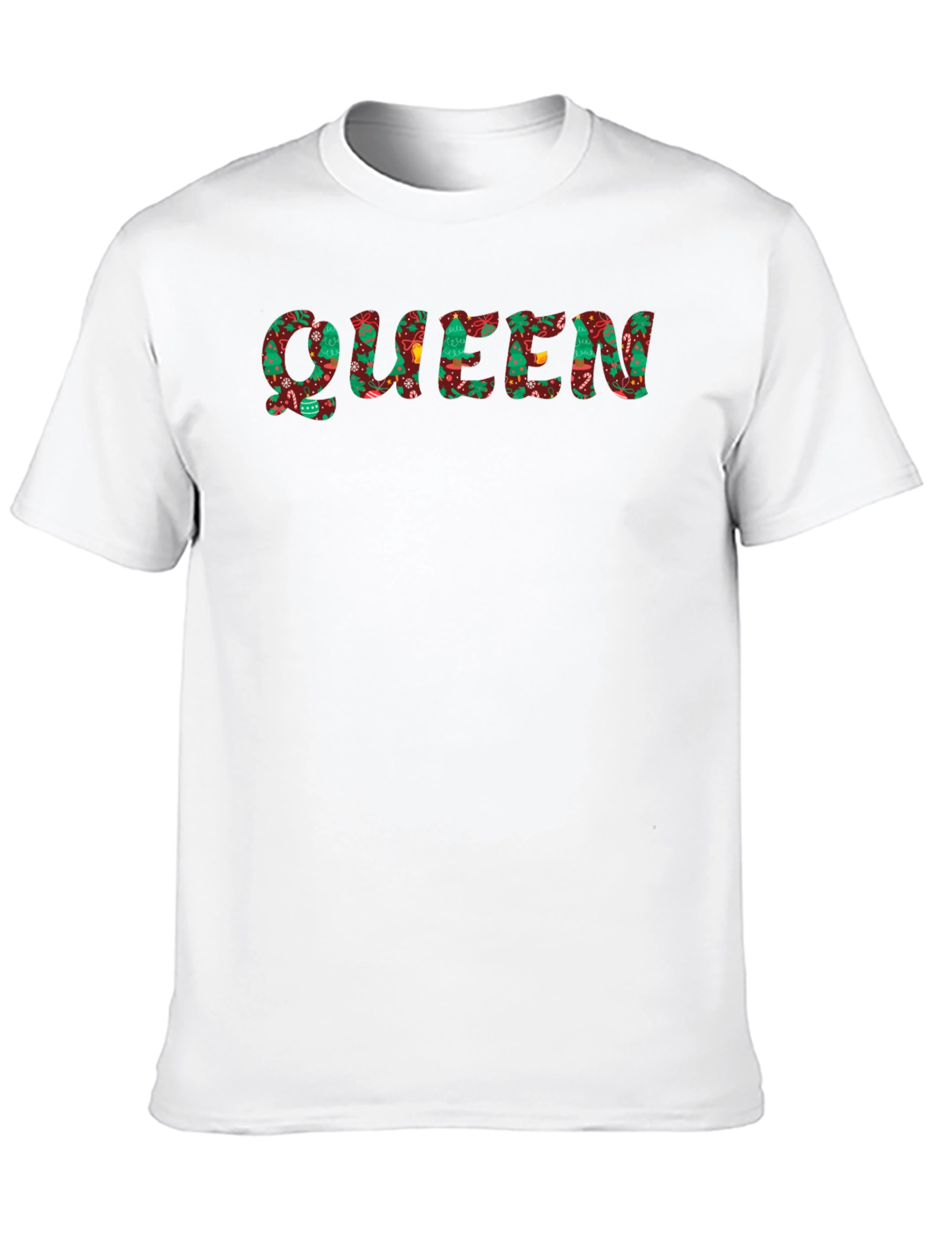 Festive Queen Christmas Pattern T-Shirt