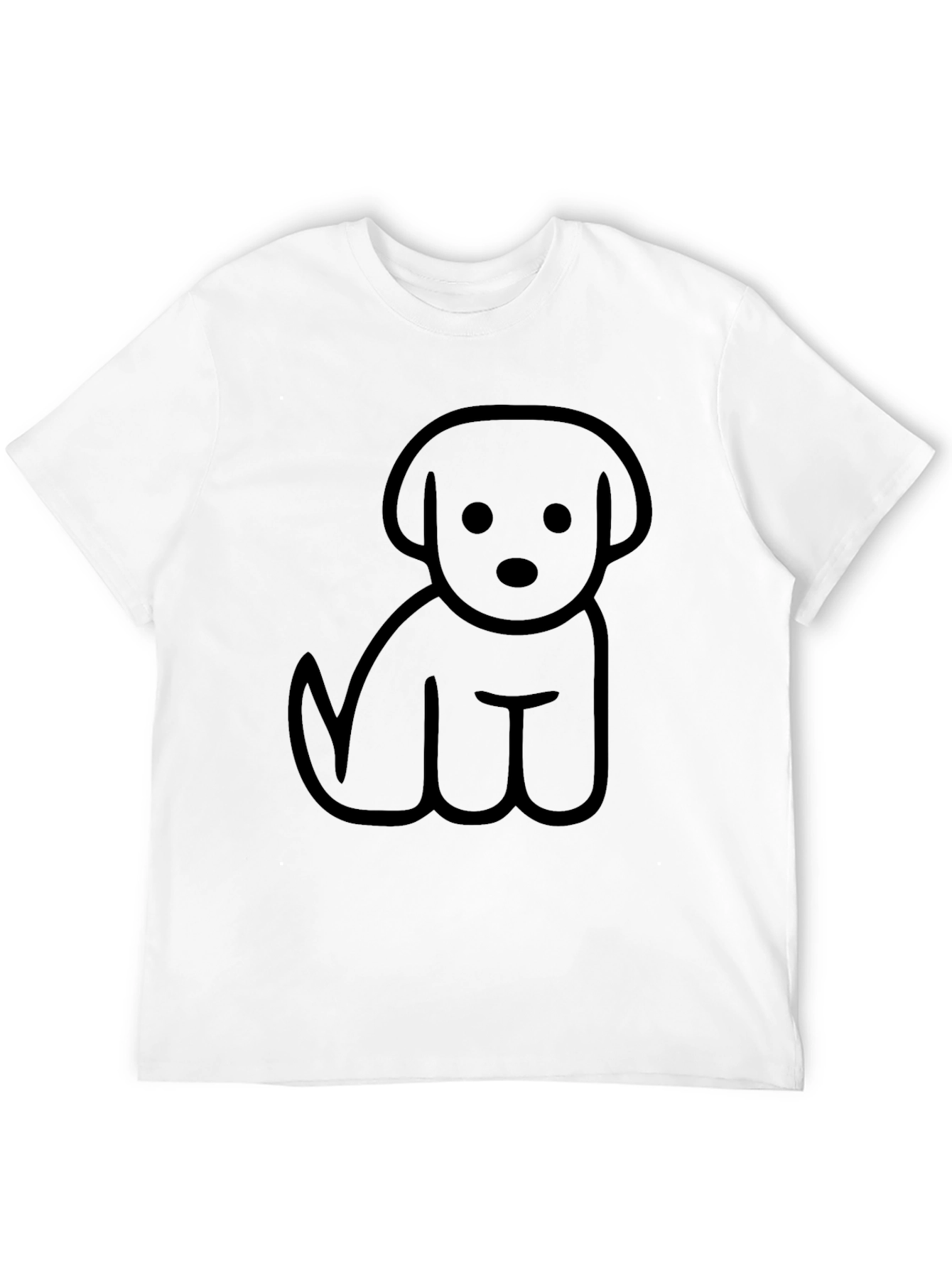 Minimal Dog Graphic T-Shirt – Cute Dog Lover Tee