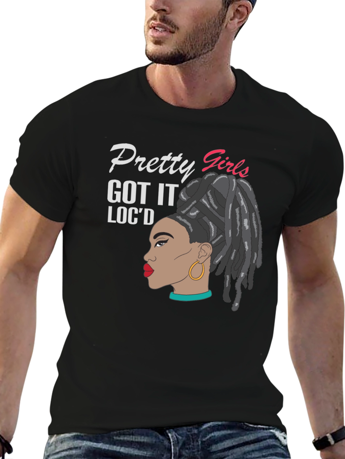 Pretty Girls Locd Black T-Shirt