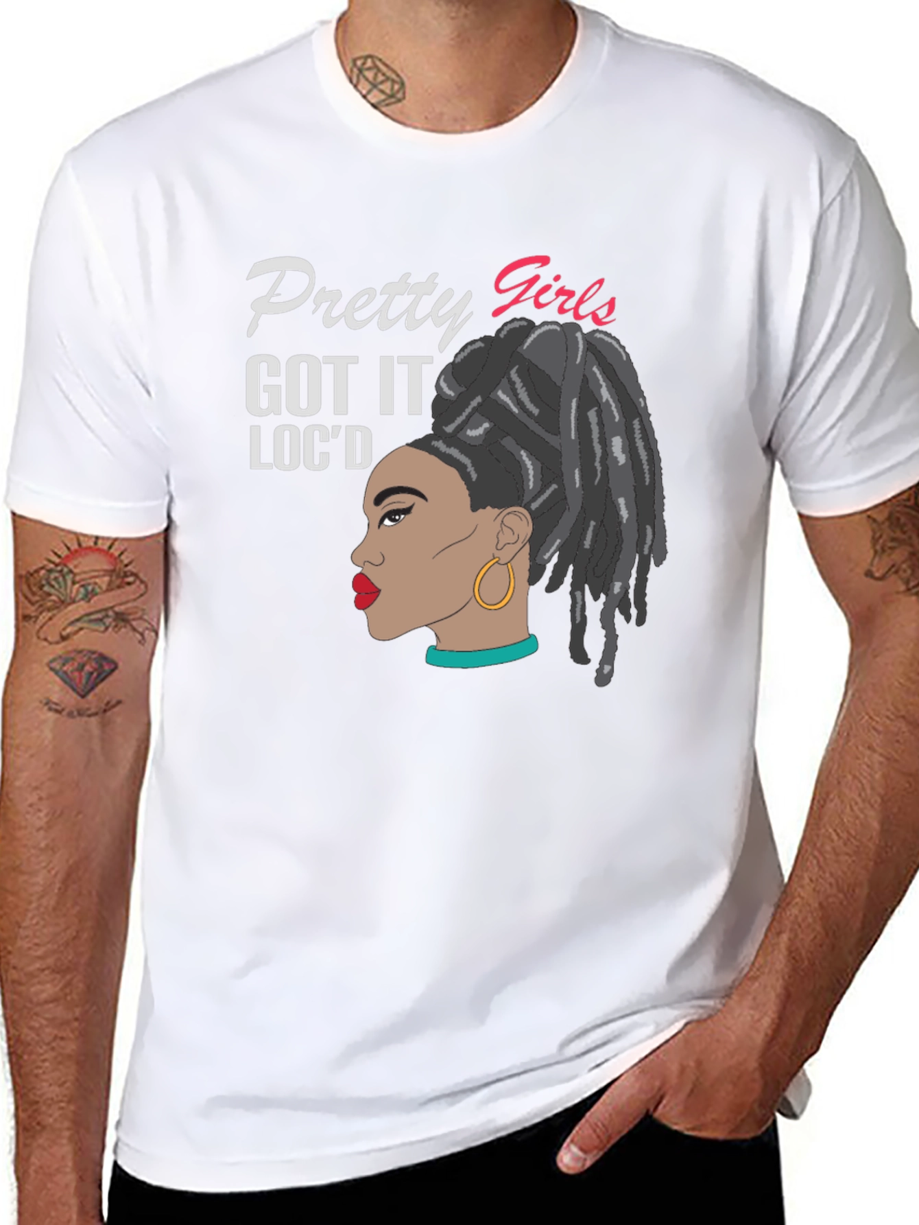 Pretty Girls Locd Black T-Shirt