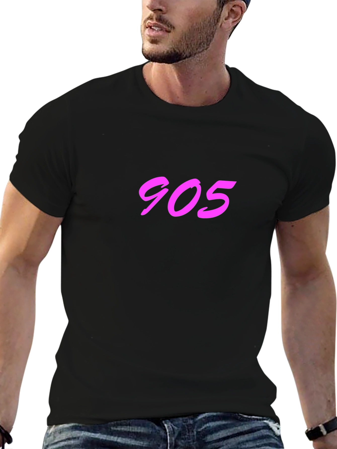 905 Graphic Tee - Black Cotton T-Shirt