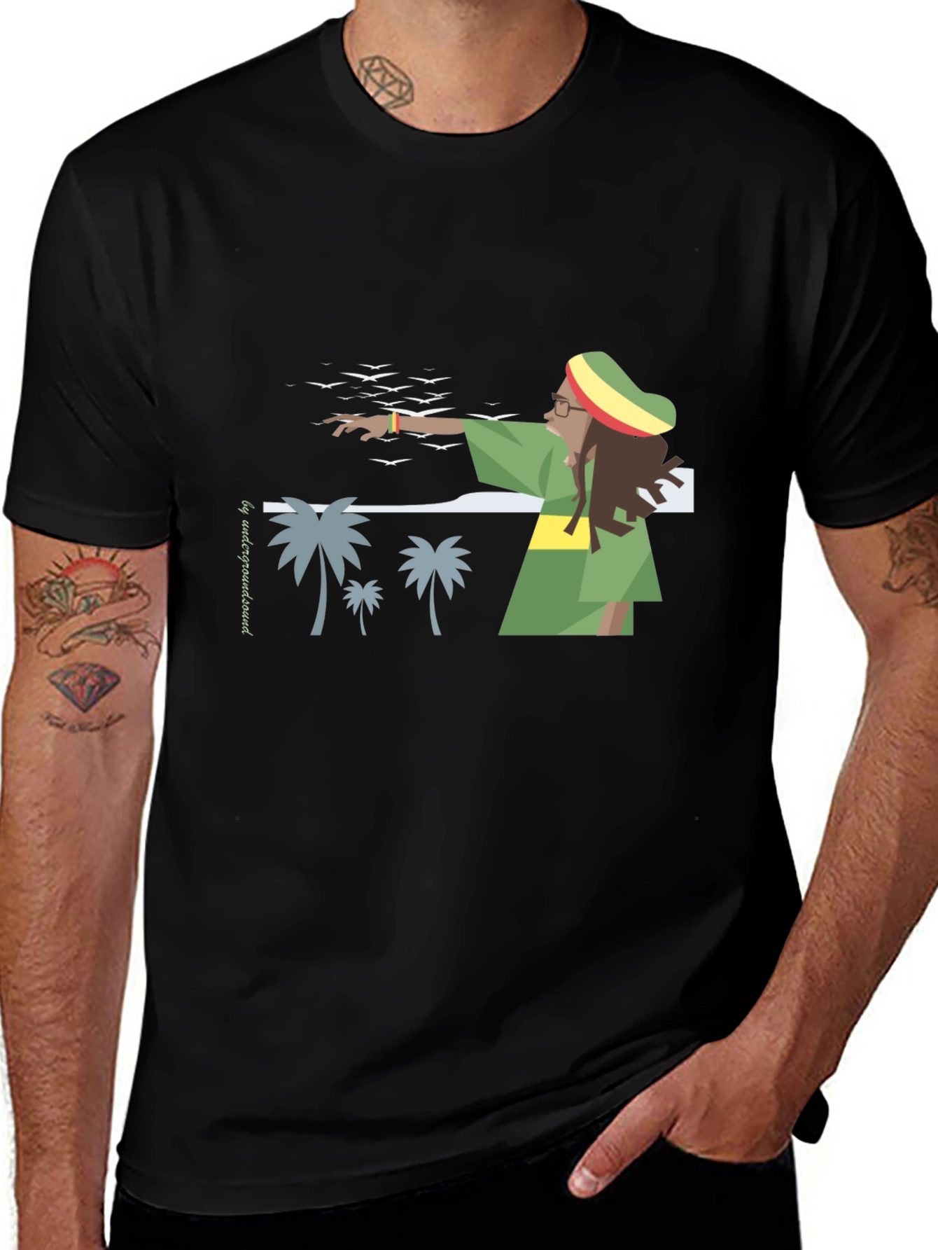 Rasta Graphic T-Shirt - Island Vibes
