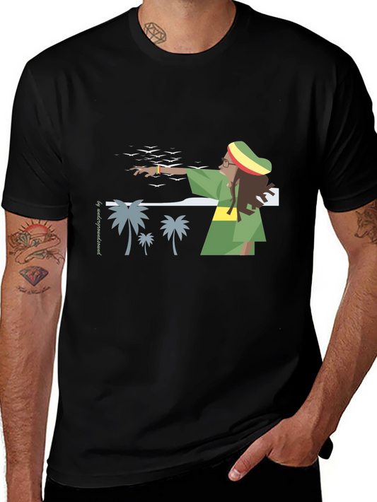 Rasta Graphic T-Shirt - Island Vibes
