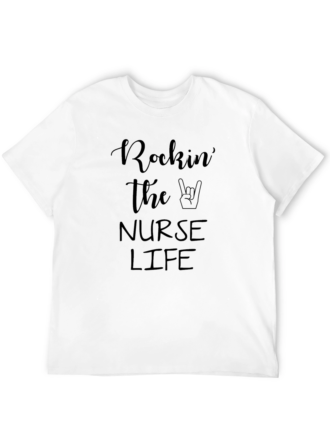 Rockin Nurse Life Graphic T-Shirt