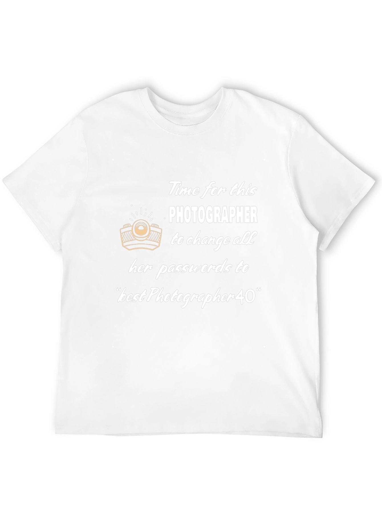 Photographer Password T-Shirt - Unisex Black Tee