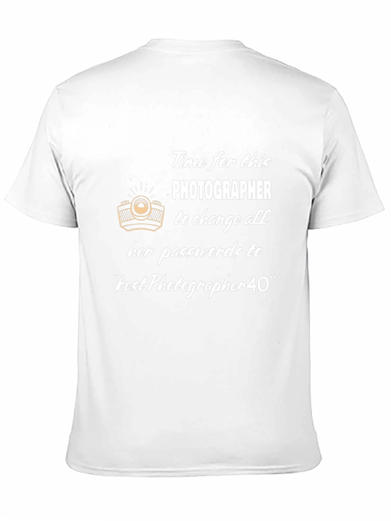 Photographer Password T-Shirt - Unisex Black Tee
