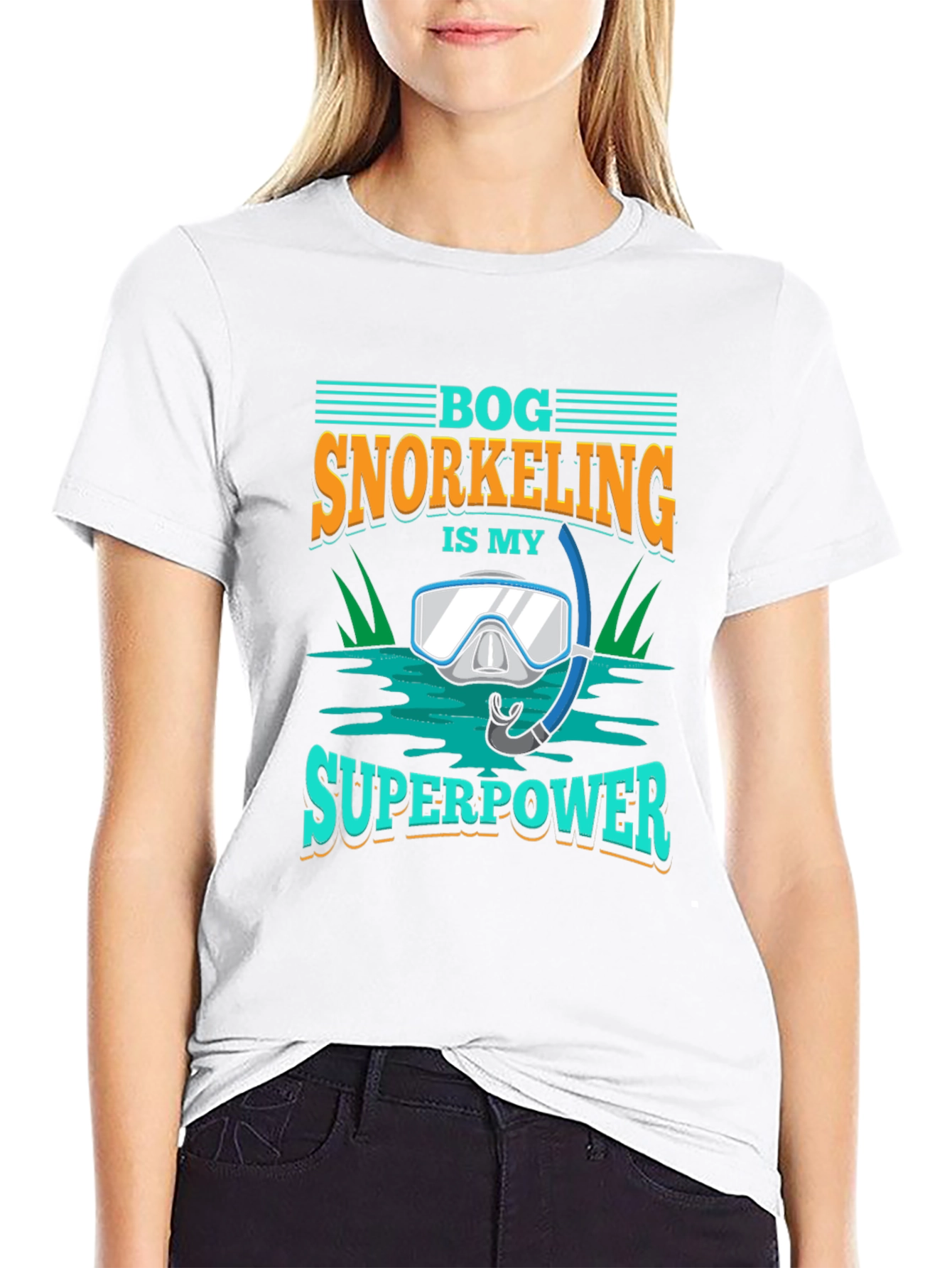 Bog Snorkeling Superpower Graphic Tee