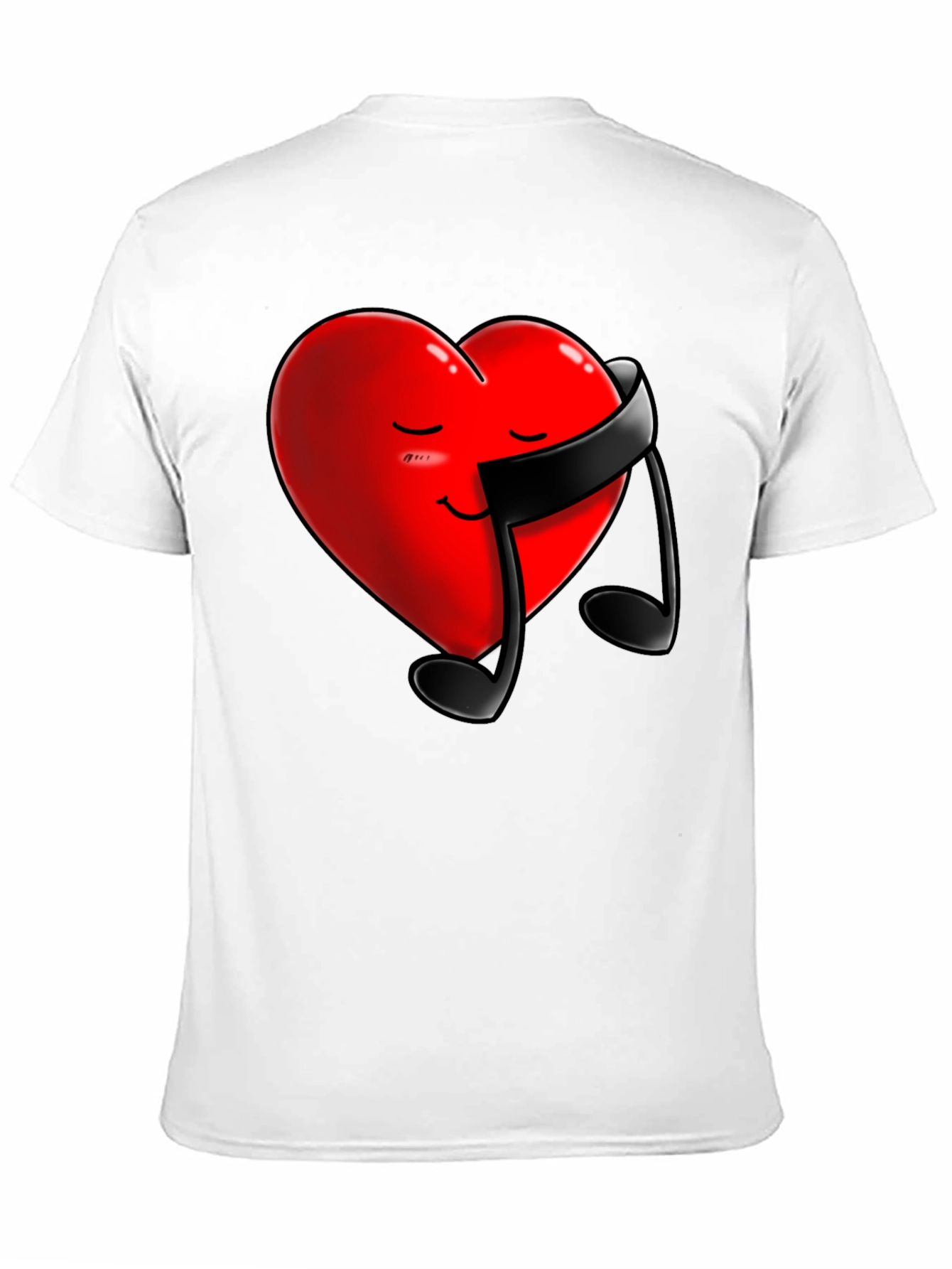 Heart Music Note Graphic Tee