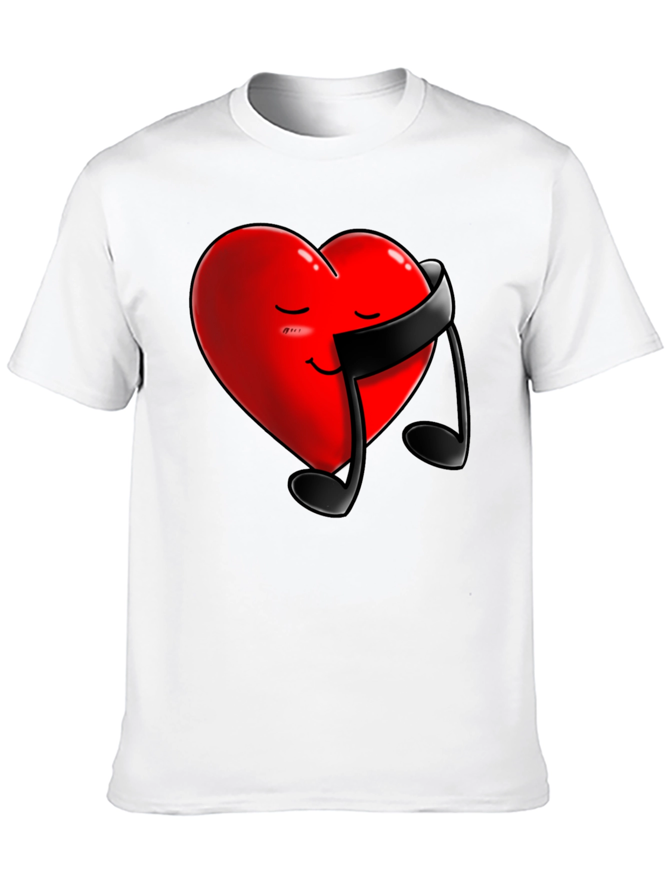 Heart Music Note Graphic Tee