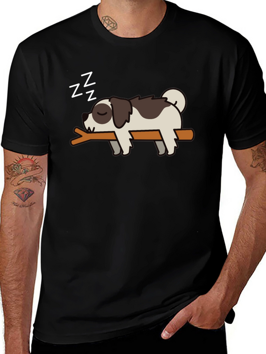 Cute Sleeping Dog T-Shirt | Funny Dog Lover Tee | Adorable Dog Graphic Shirt | Dog Lover Gift | Free Shipping $50+