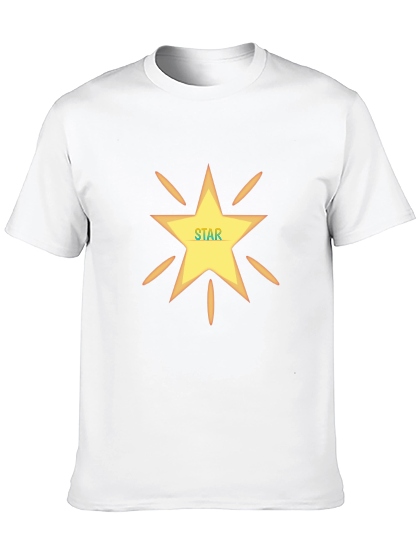 Star Design Black T-Shirt