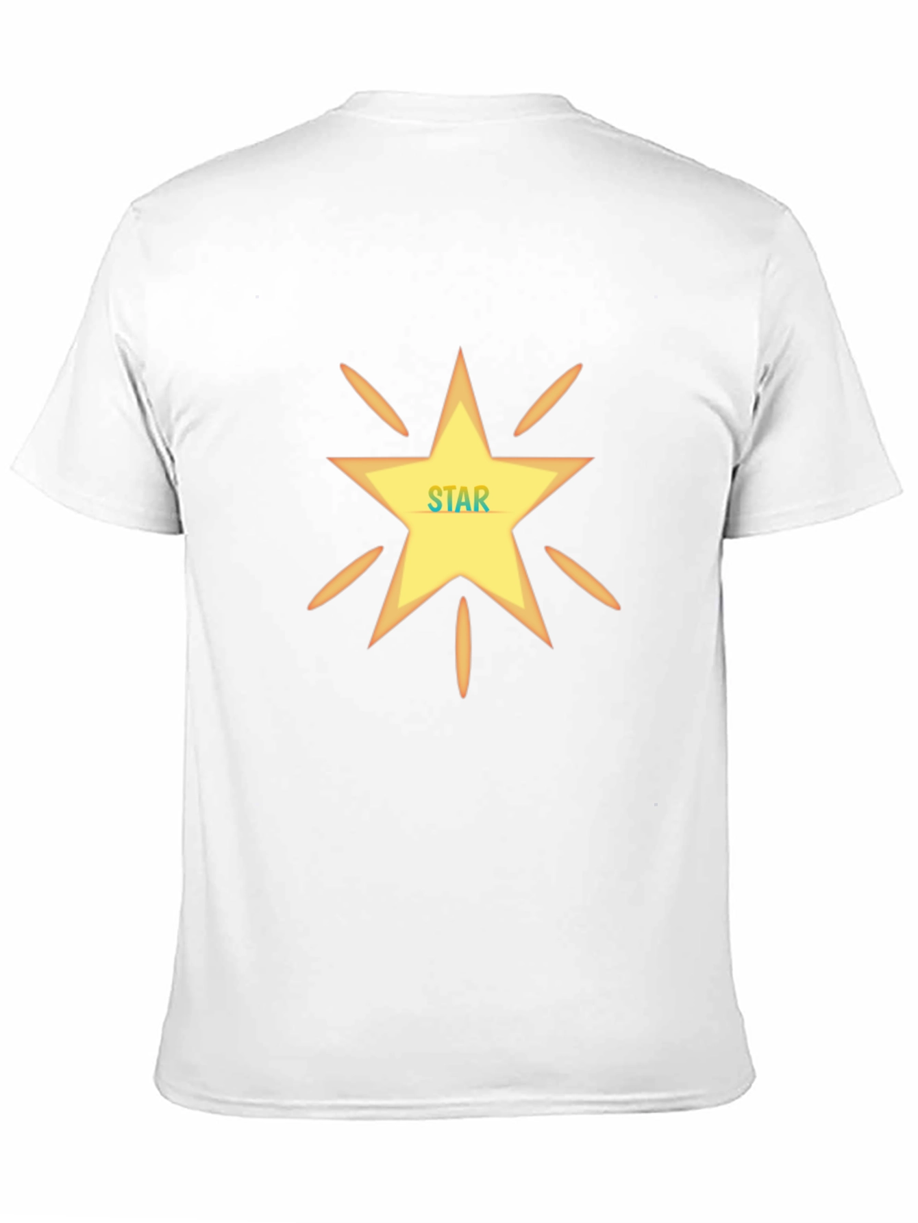 Star Design Black T-Shirt