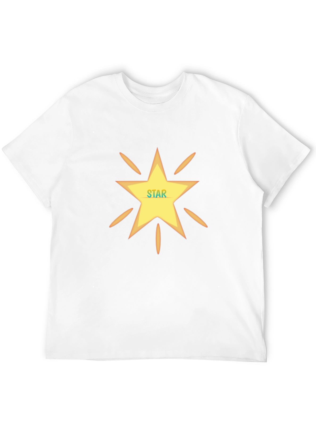 Star Design Black T-Shirt