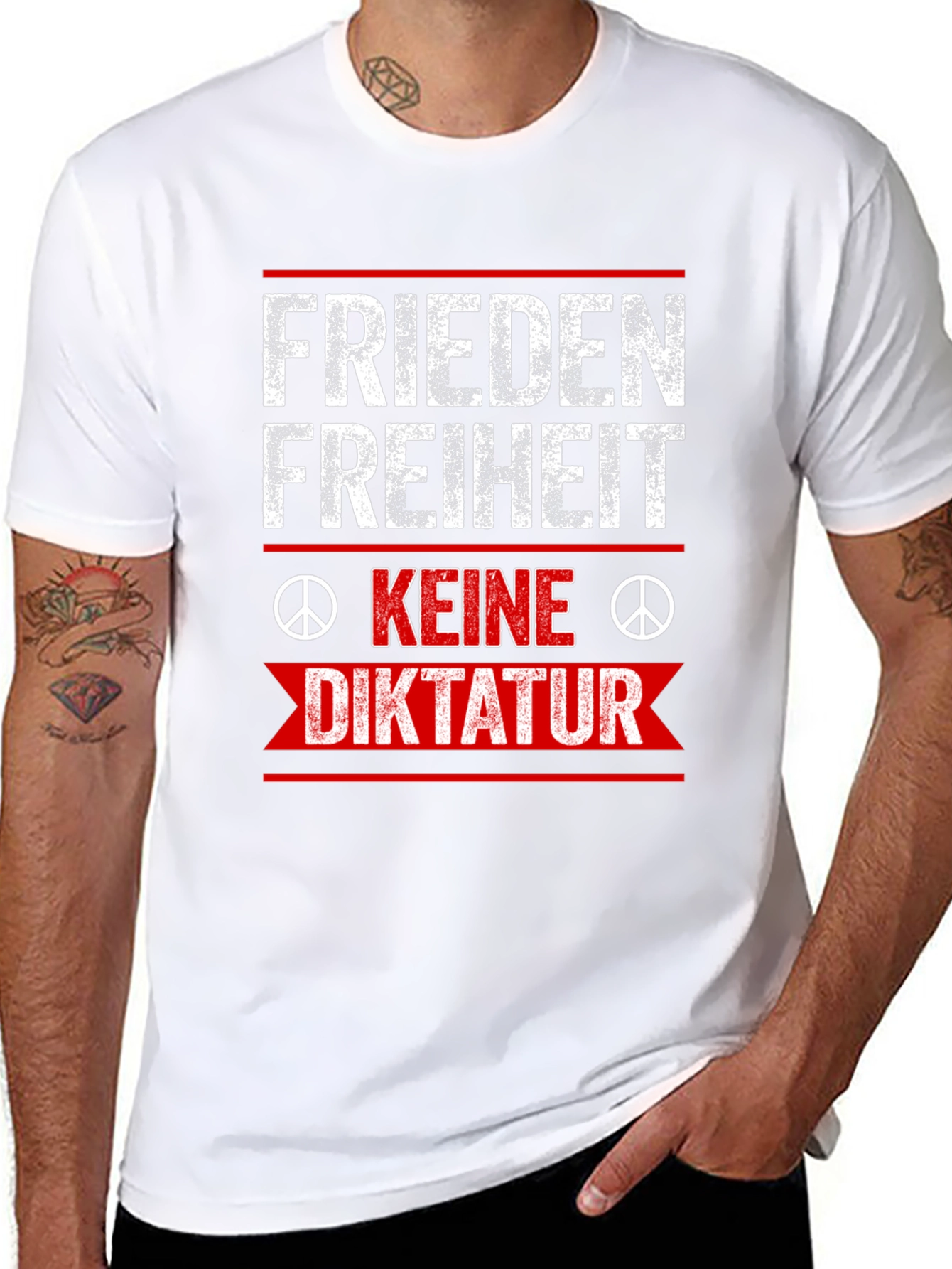 Frieden Freiheit Keine Diktatur T-Shirt