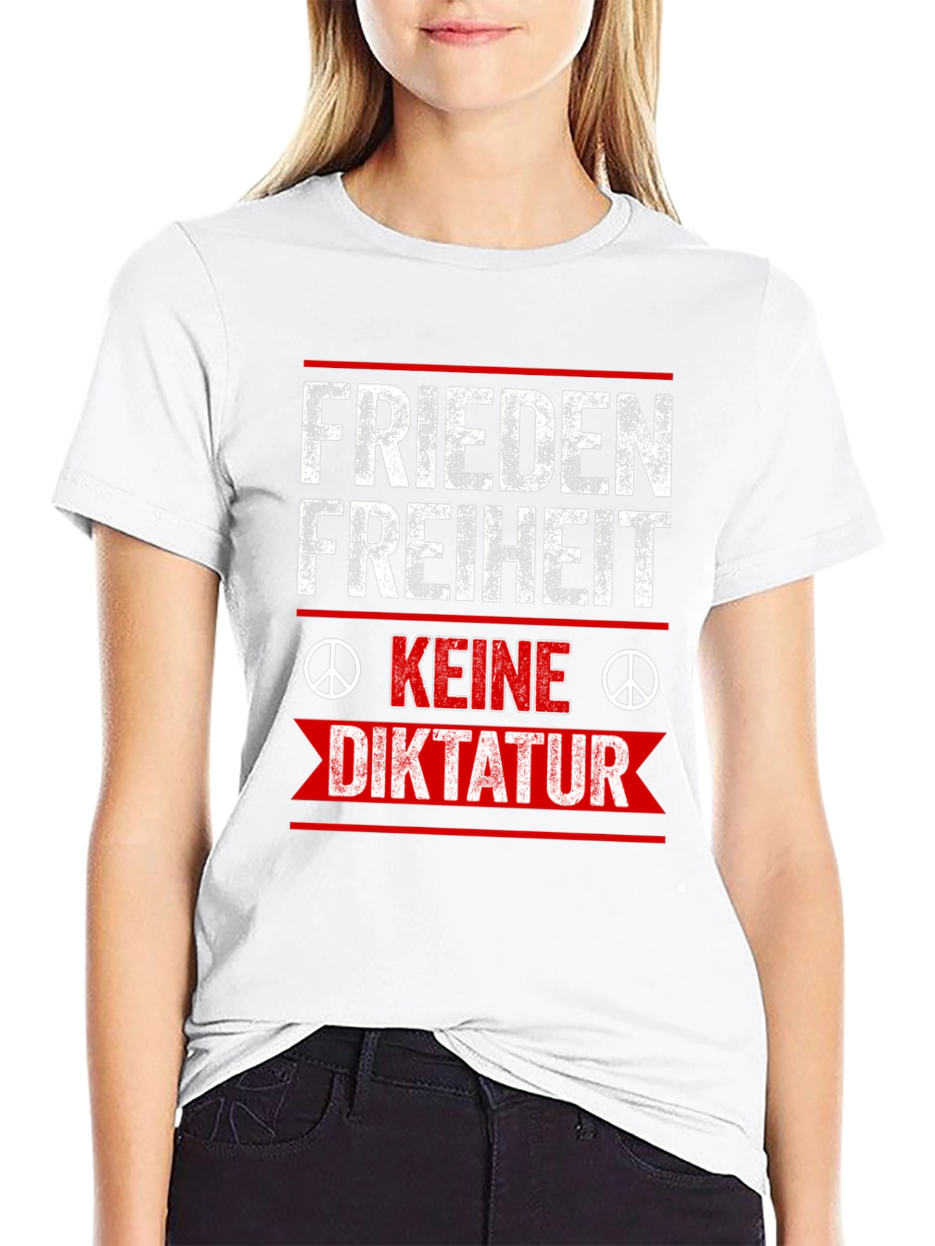 Frieden Freiheit Keine Diktatur T-Shirt