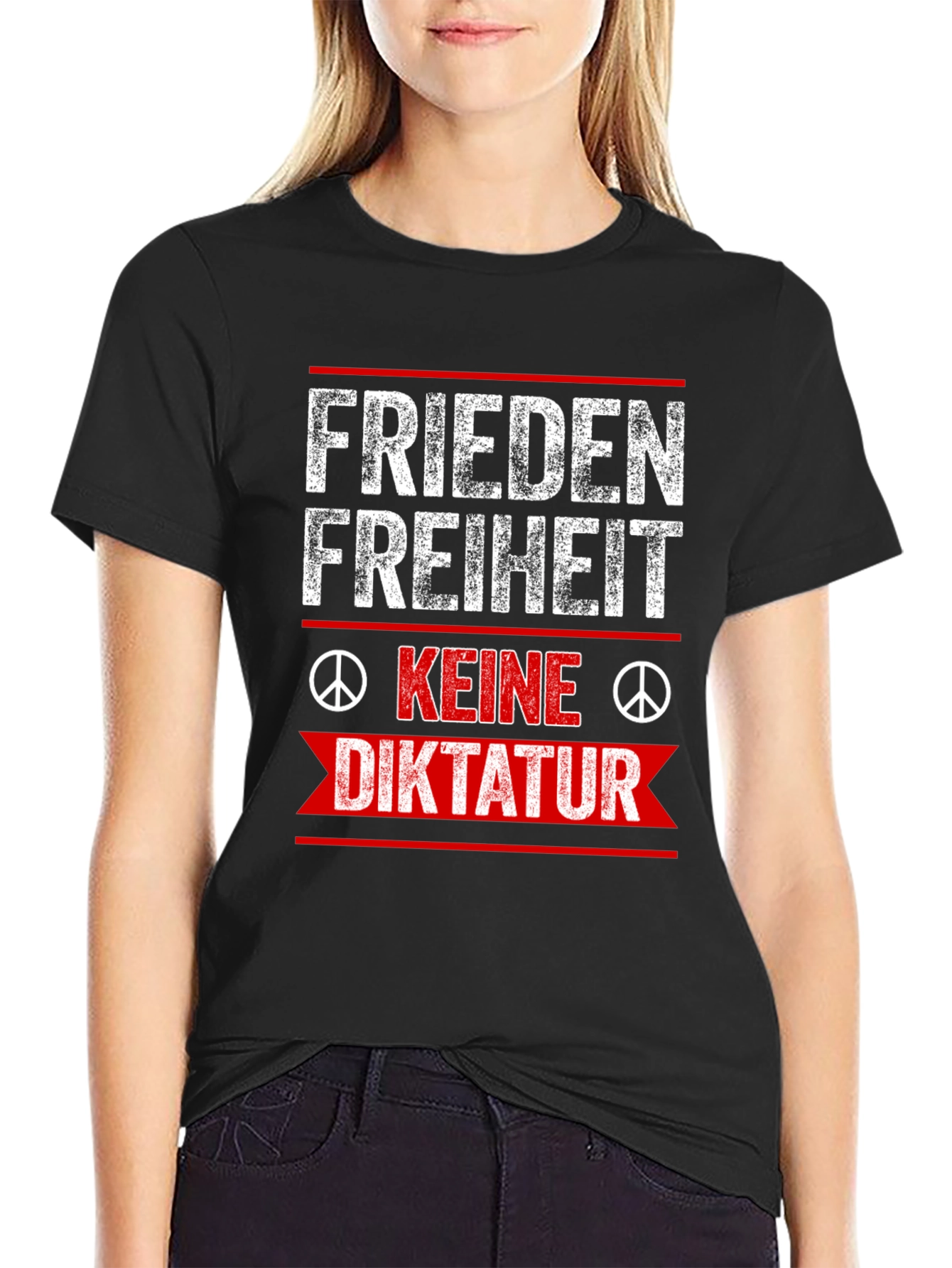 Frieden Freiheit Keine Diktatur T-Shirt